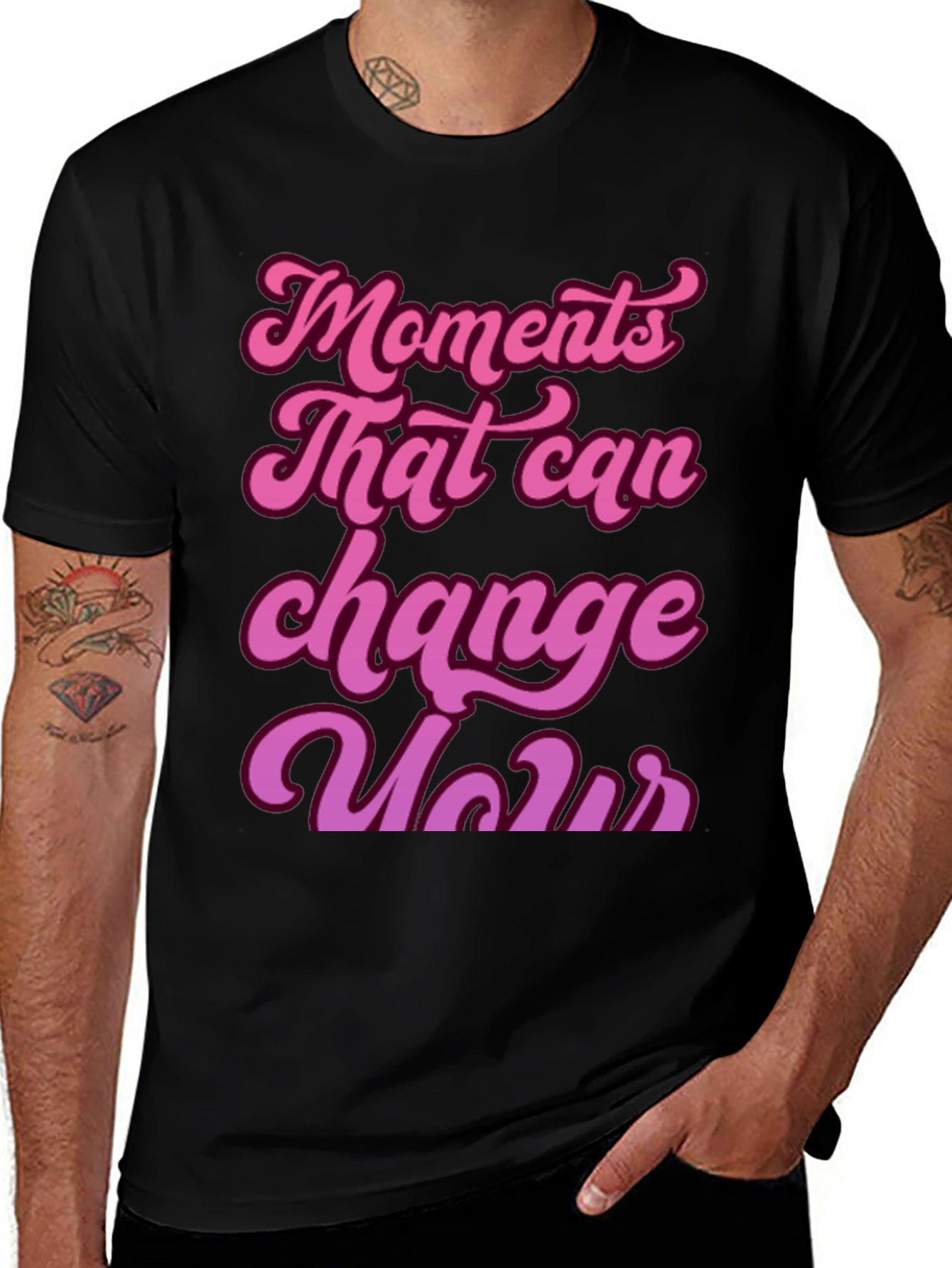 Variant 23 of Moments That Can Change You Black T-Shirt