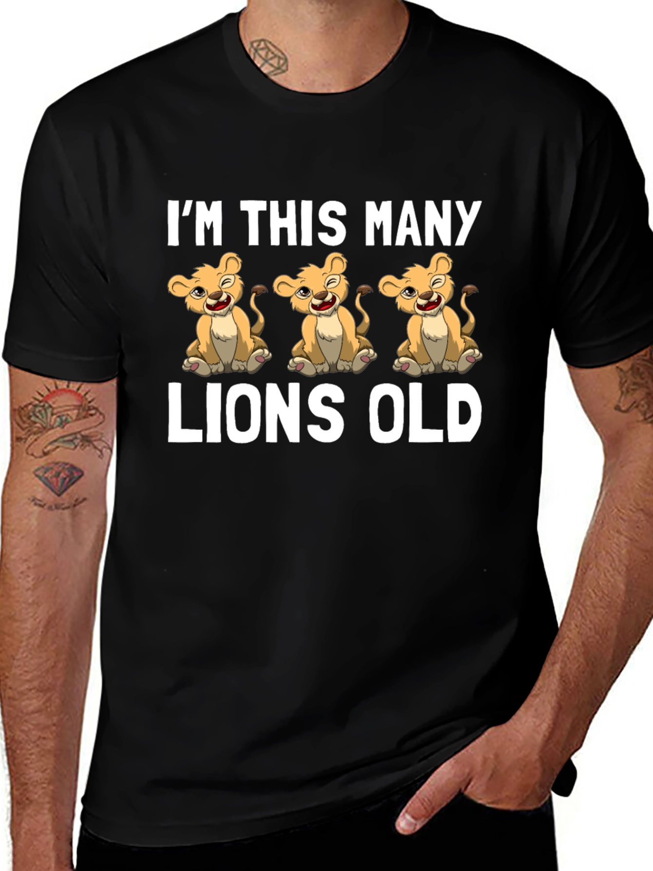Variant 14 of I'm This Many Lions Old T-Shirt