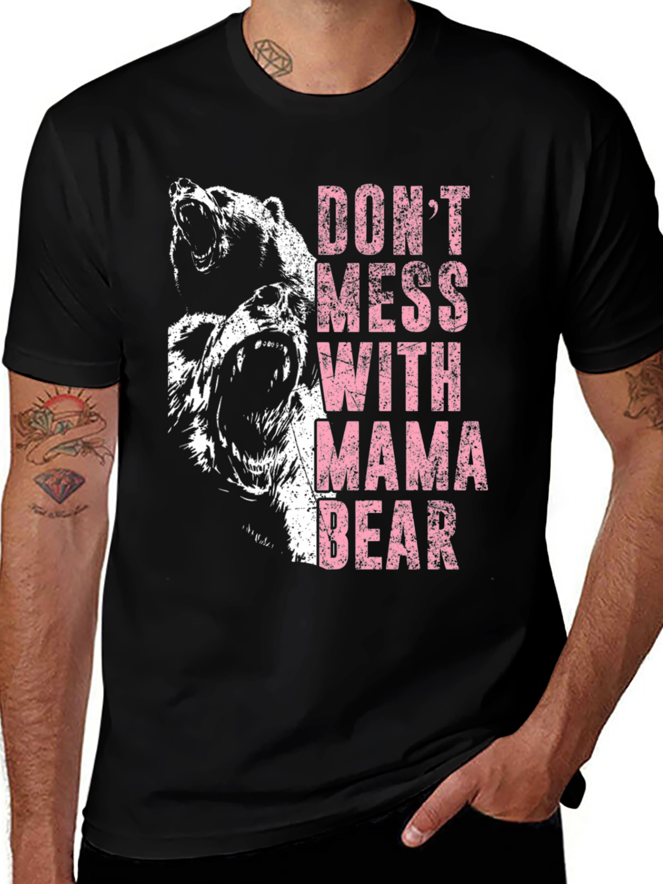 Variant 24 of Mama Bear Graphic Tee - Fierce Protection