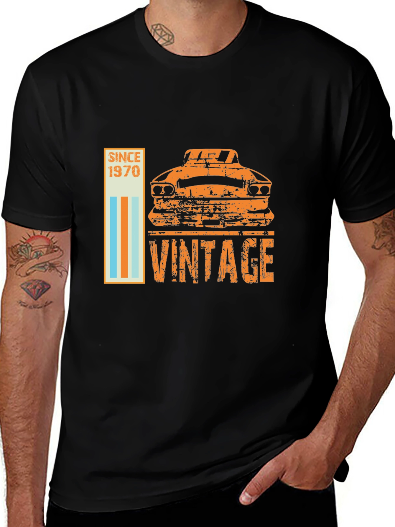 Variant 7 of Vintage Car Since 1970 T-Shirt
