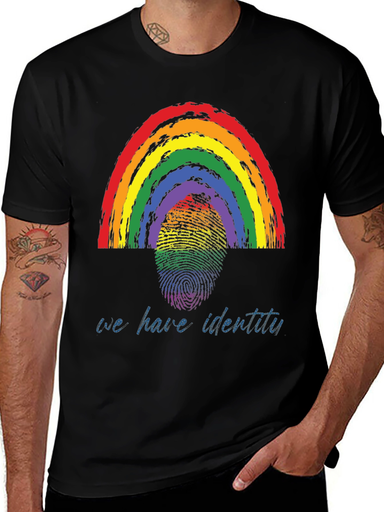 Variant 21 of LGBTQ+ Rainbow Identity T-Shirt