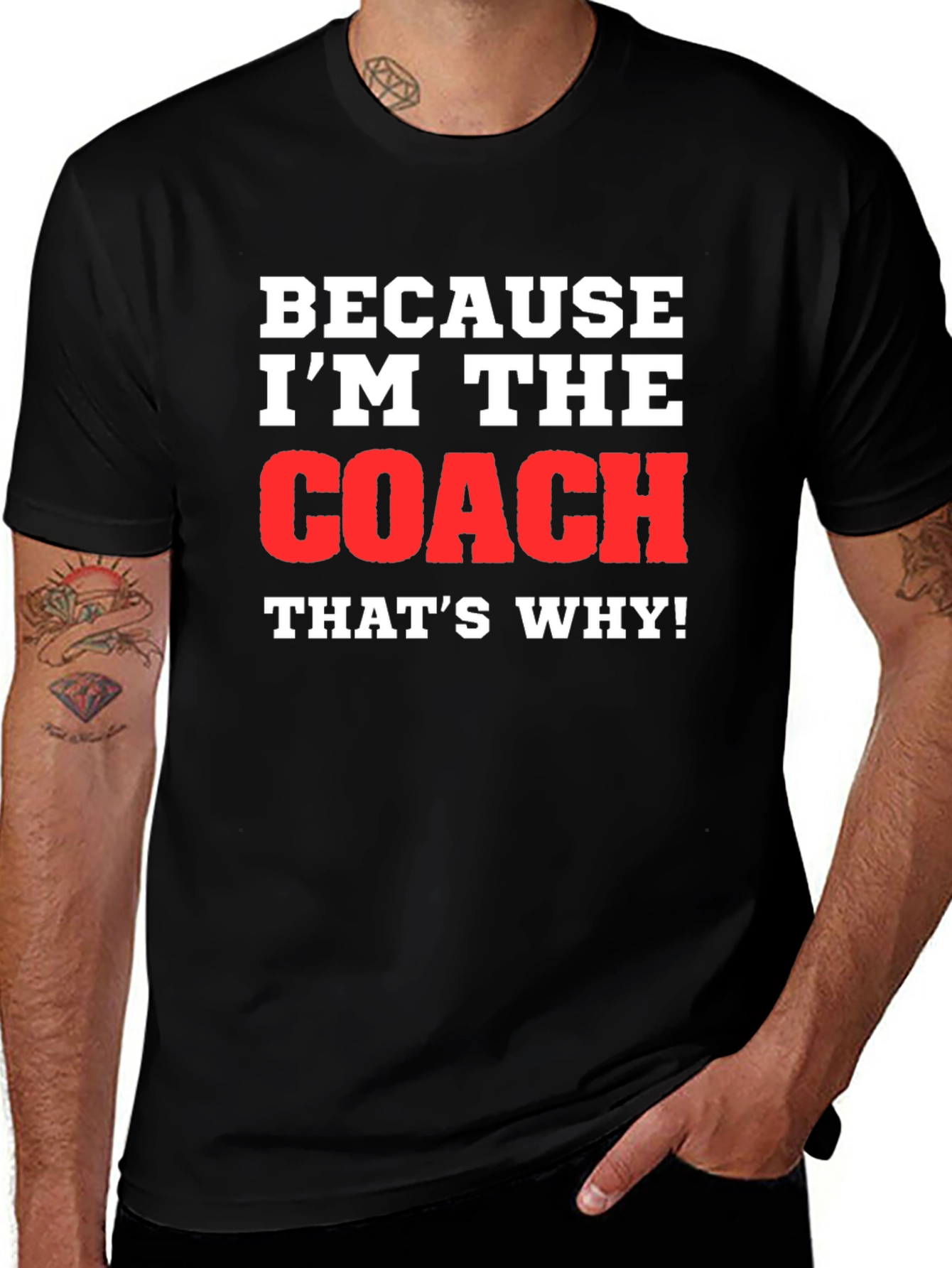 Variant 15 of Because I'm The Coach T-Shirt