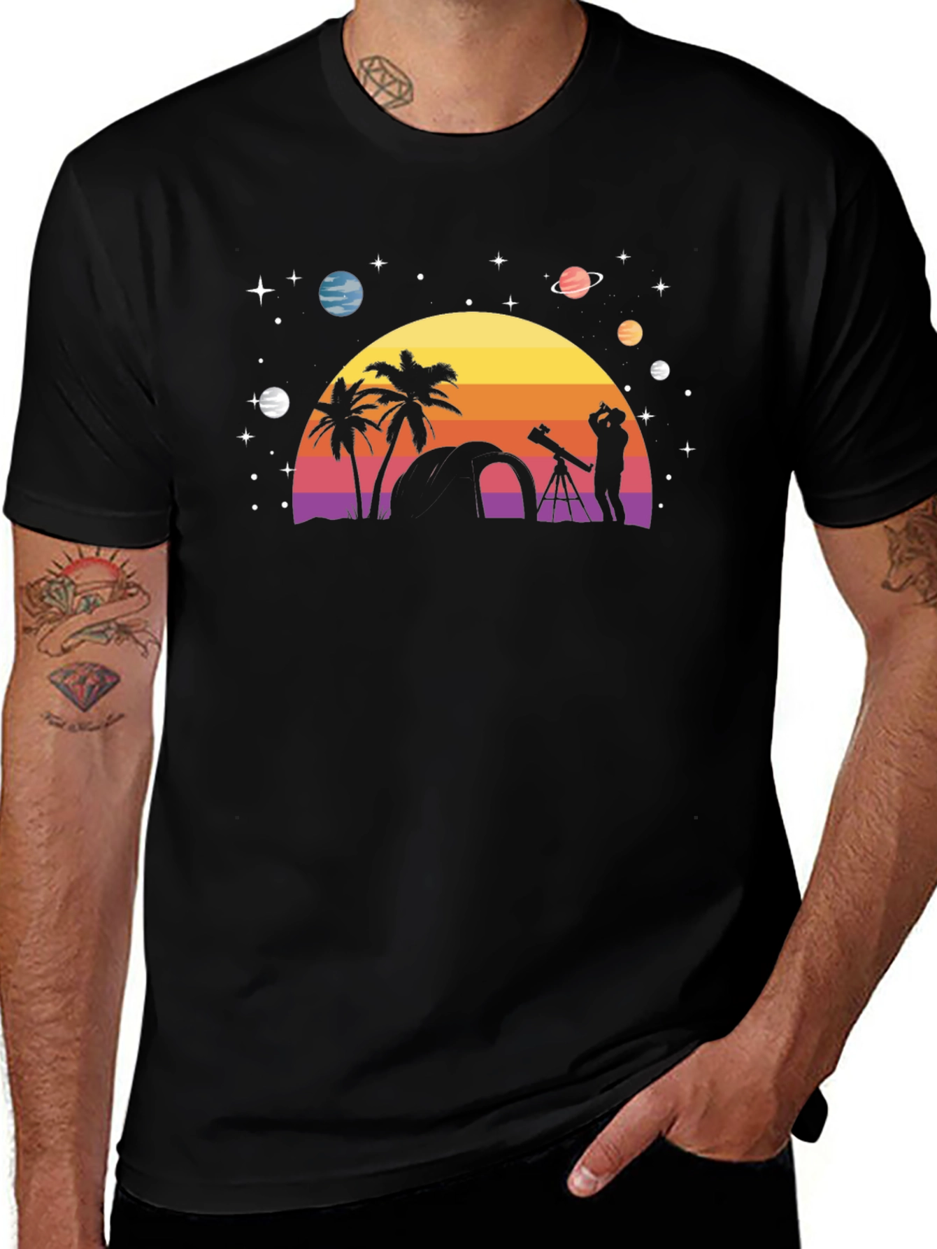 Starry Night Astronomy Tee