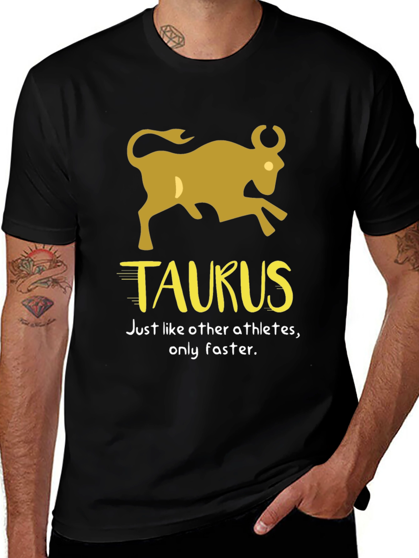 Taurus Zodiac Athlete Graphic T-Shirt