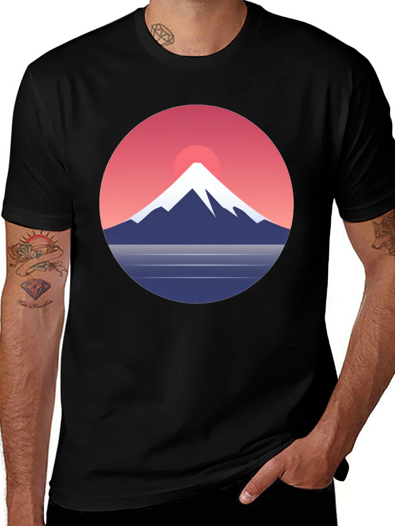 Variant 28 of Mountain Sunset Graphic Tee