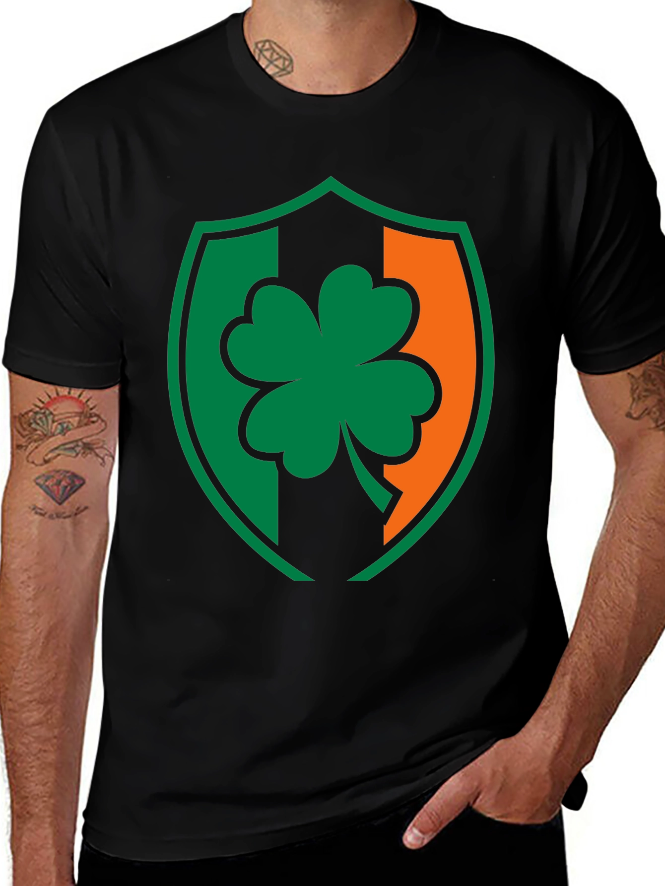 Irish Pride Clover Shield T-Shirt