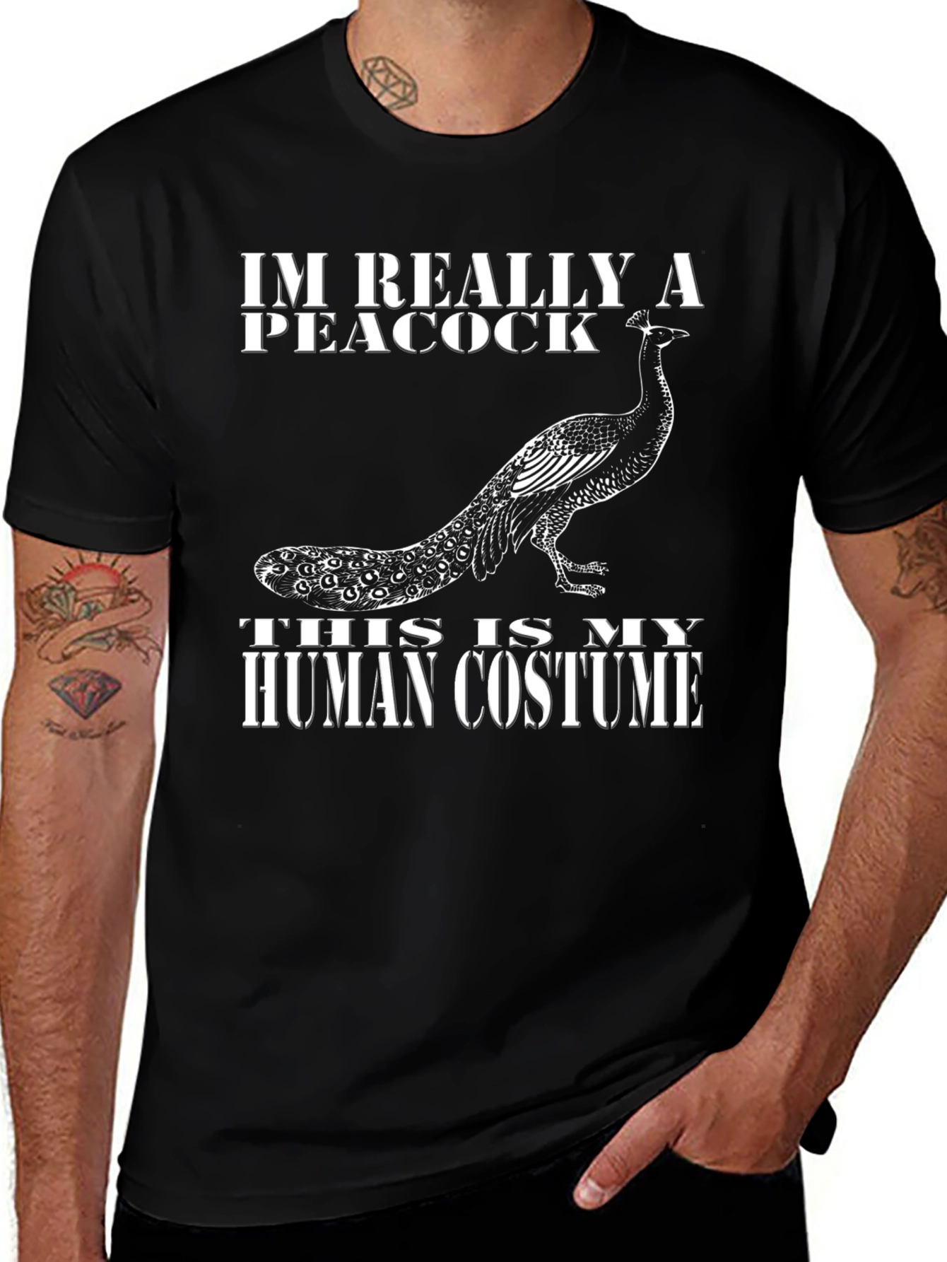 I'm Really a Peacock T-Shirt - Human Costume Design