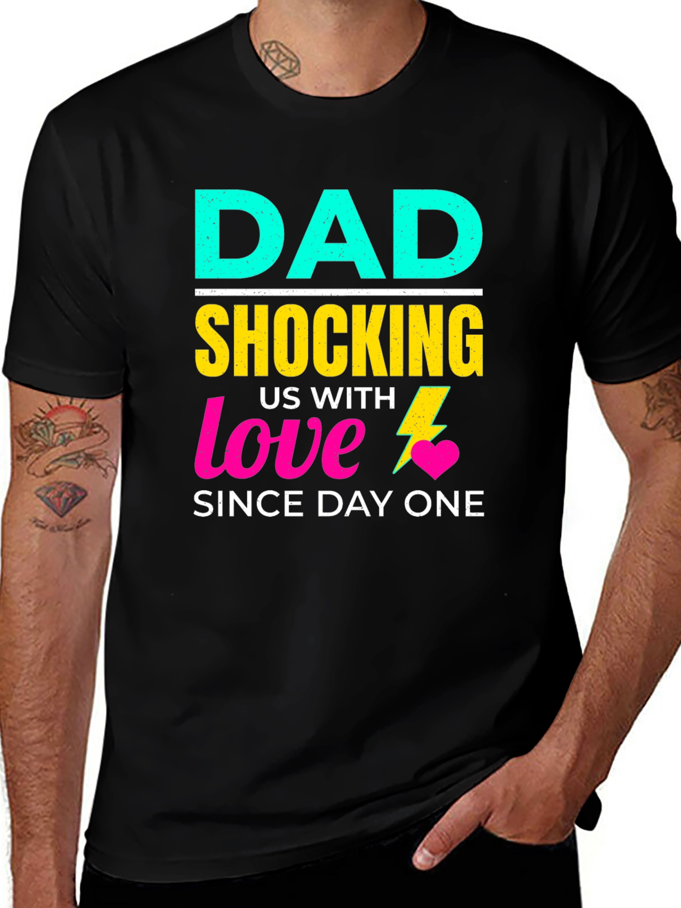 Variant 24 of Funny Dad Shocking Love T-Shirt
