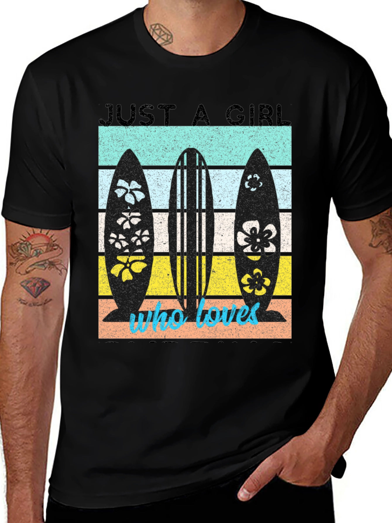 Variant 27 of Just A Girl Who Loves Surfboards T-Shirt
