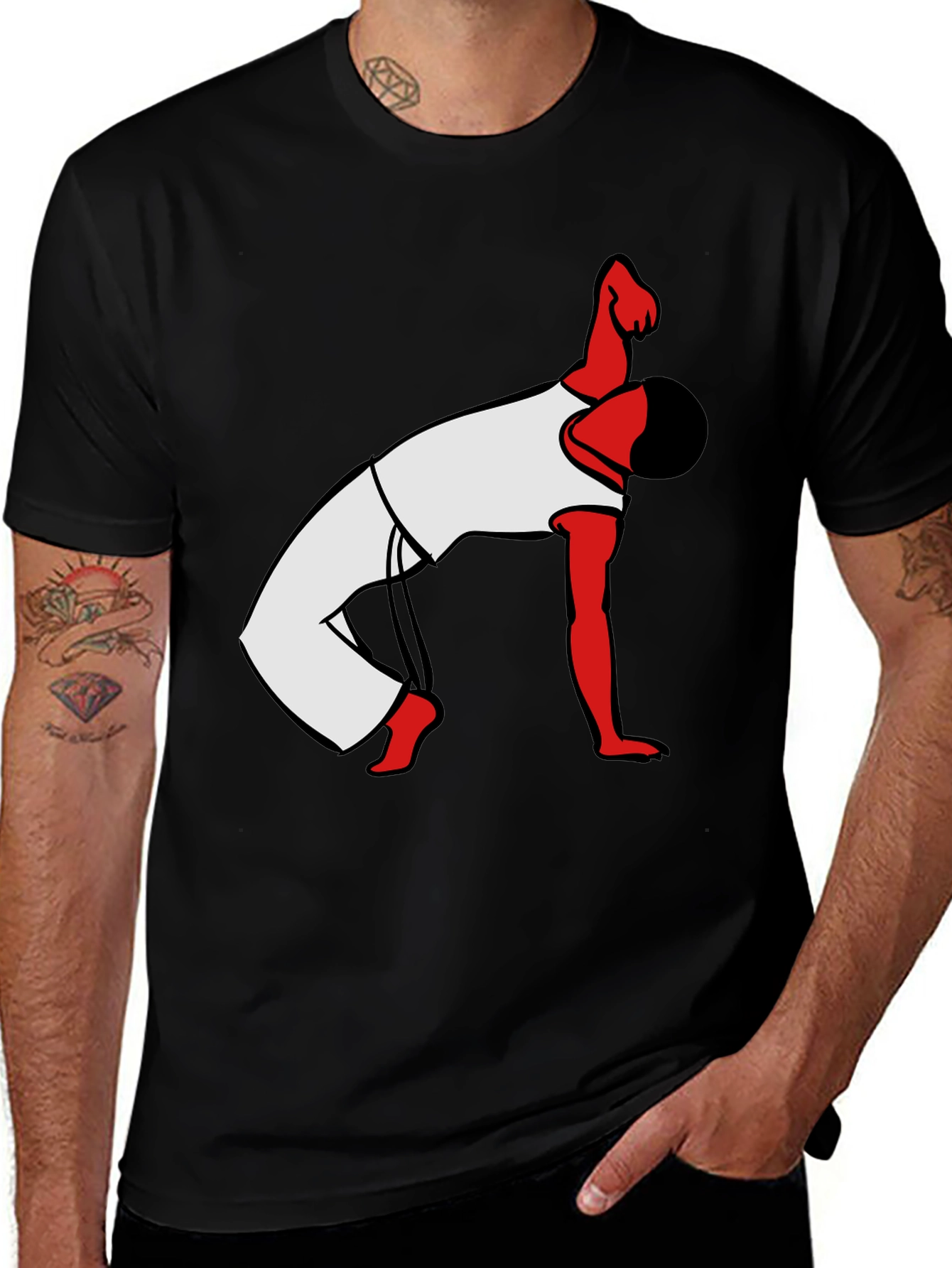 Capoeira Graphic T-Shirt - Black