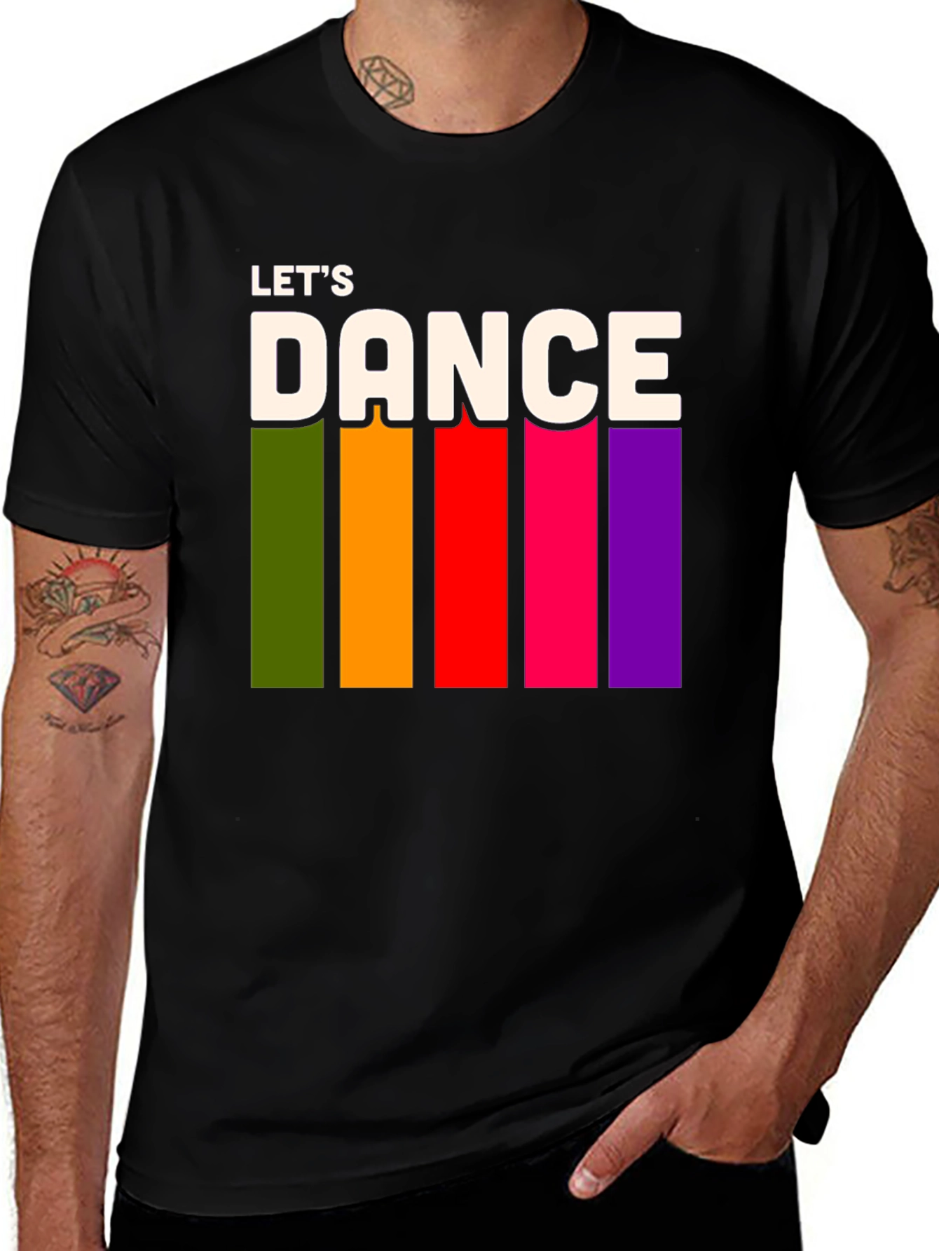 Variant 17 of Let's Dance Retro Graphic Tee - Soft Cotton