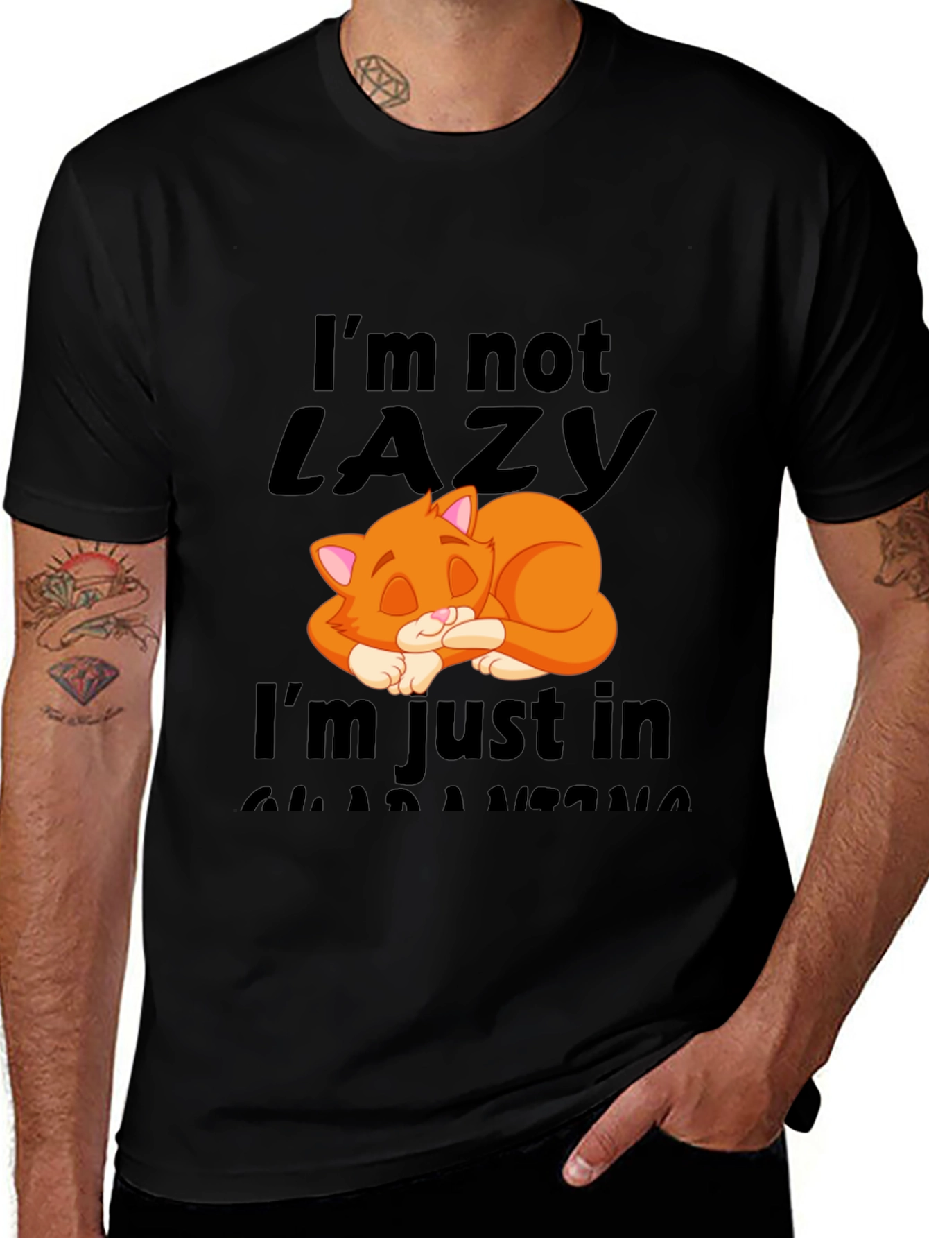 Variant 21 of Funny Cat Nap T-Shirt - I'm Not Lazy