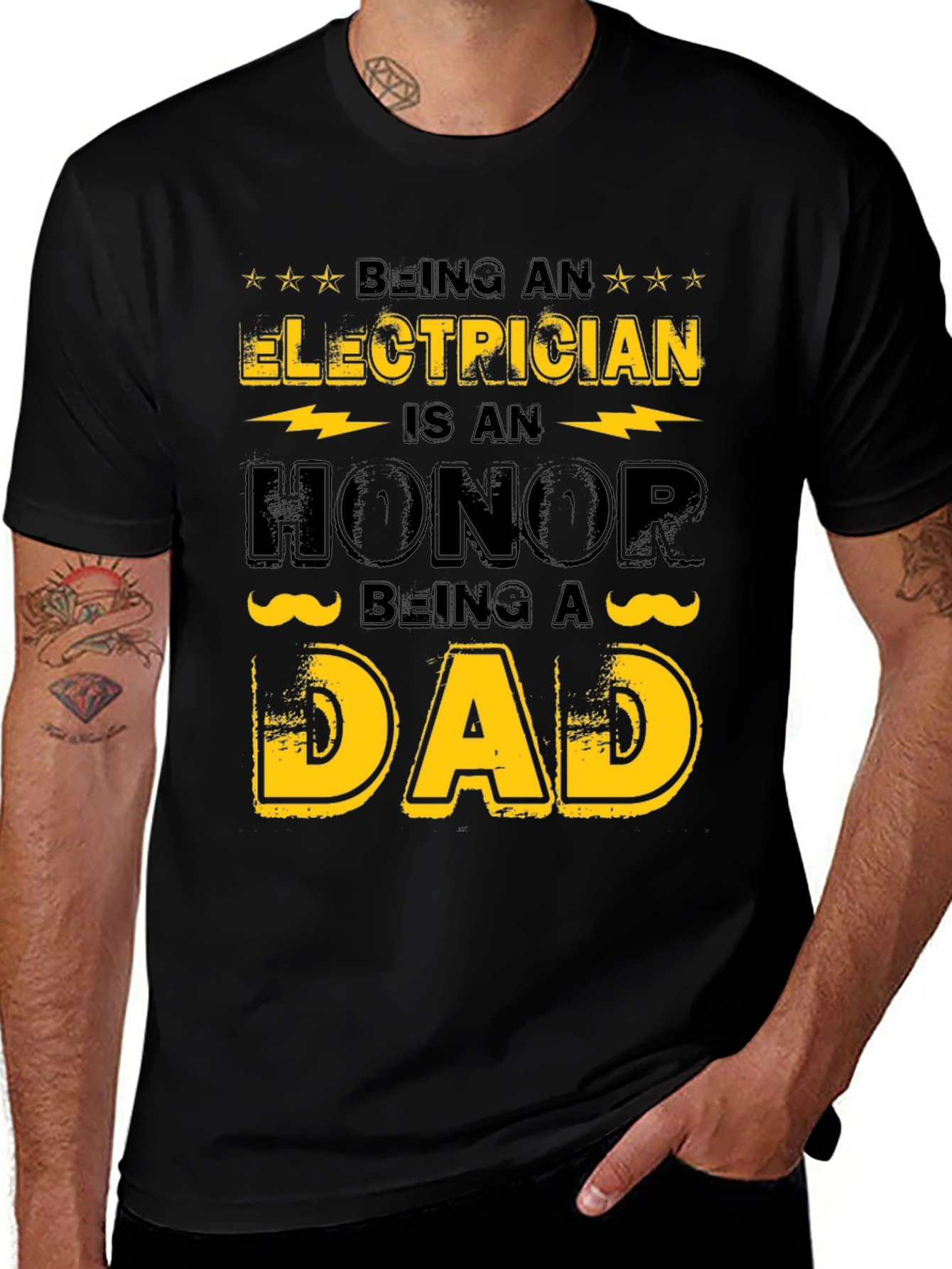 Variant 20 of Electrician Dad T-Shirt - Father's Day Gift