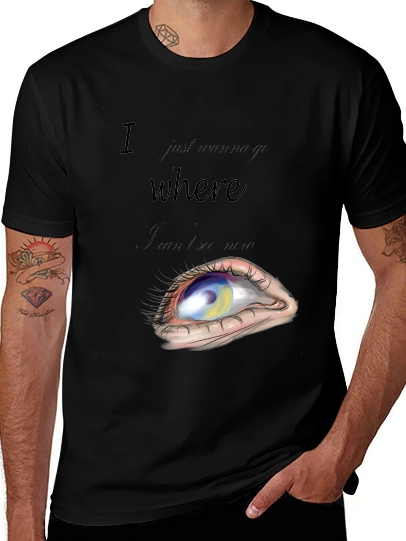 Abstract Eye Graphic T-Shirt
