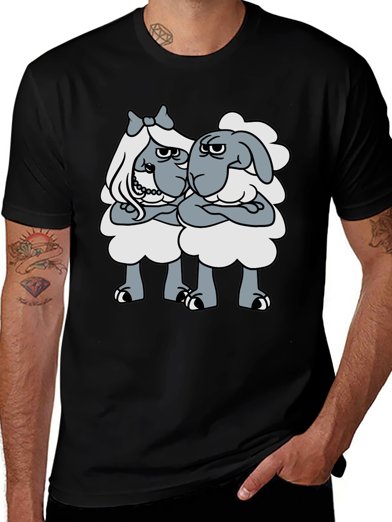 Shaun The Sheep T-Shirt - Grumpy Ladies Graphic Tee