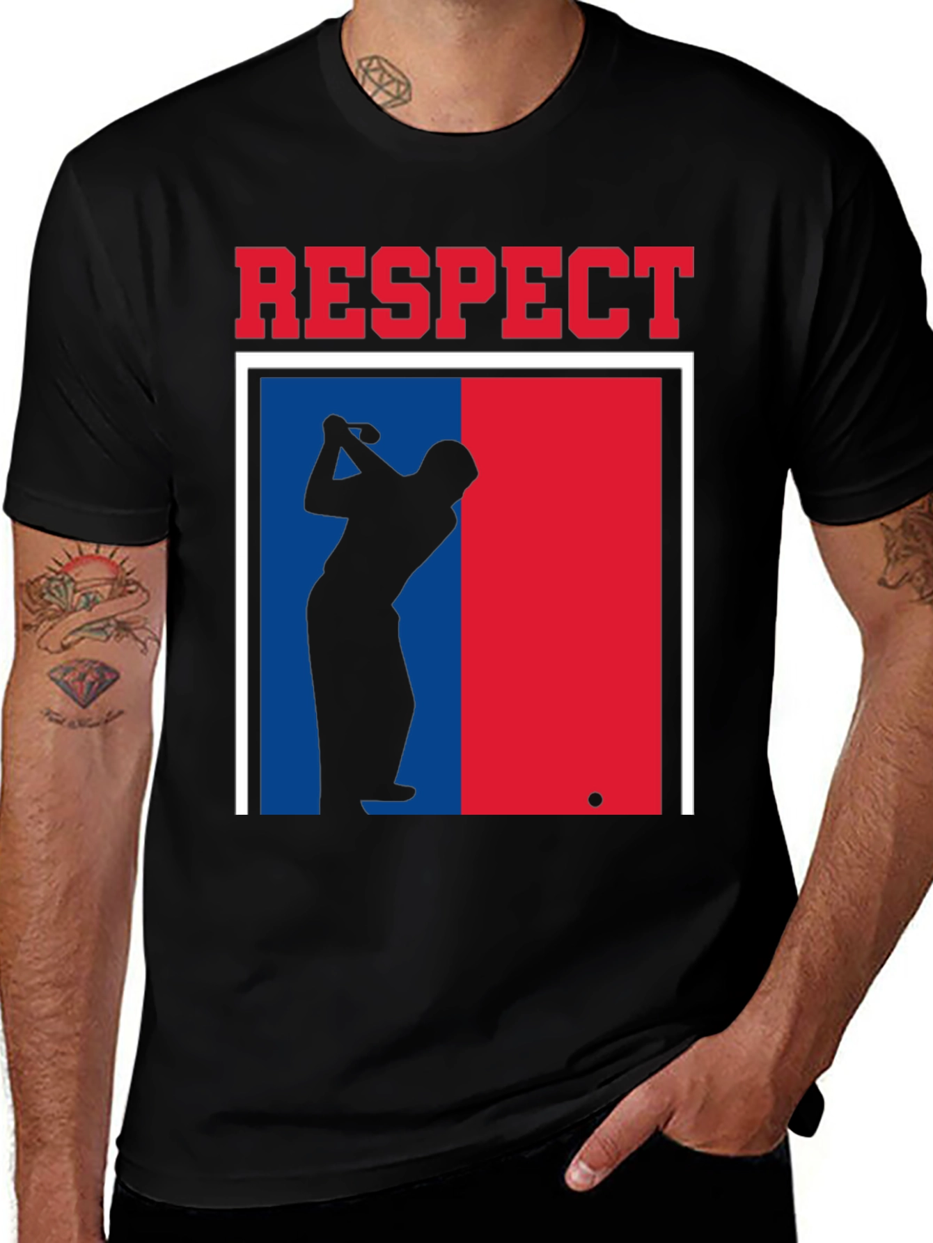 Variant 25 of Respect Golf T-Shirt - Classic Graphic Tee