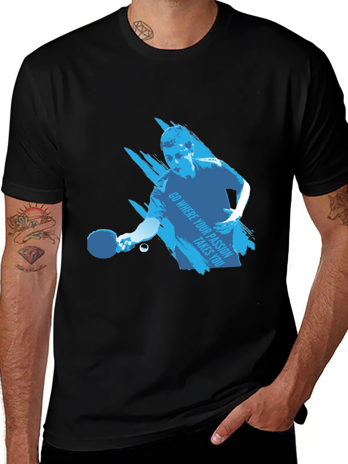 Ping Pong Player Graphic Tee - Passion Inspired