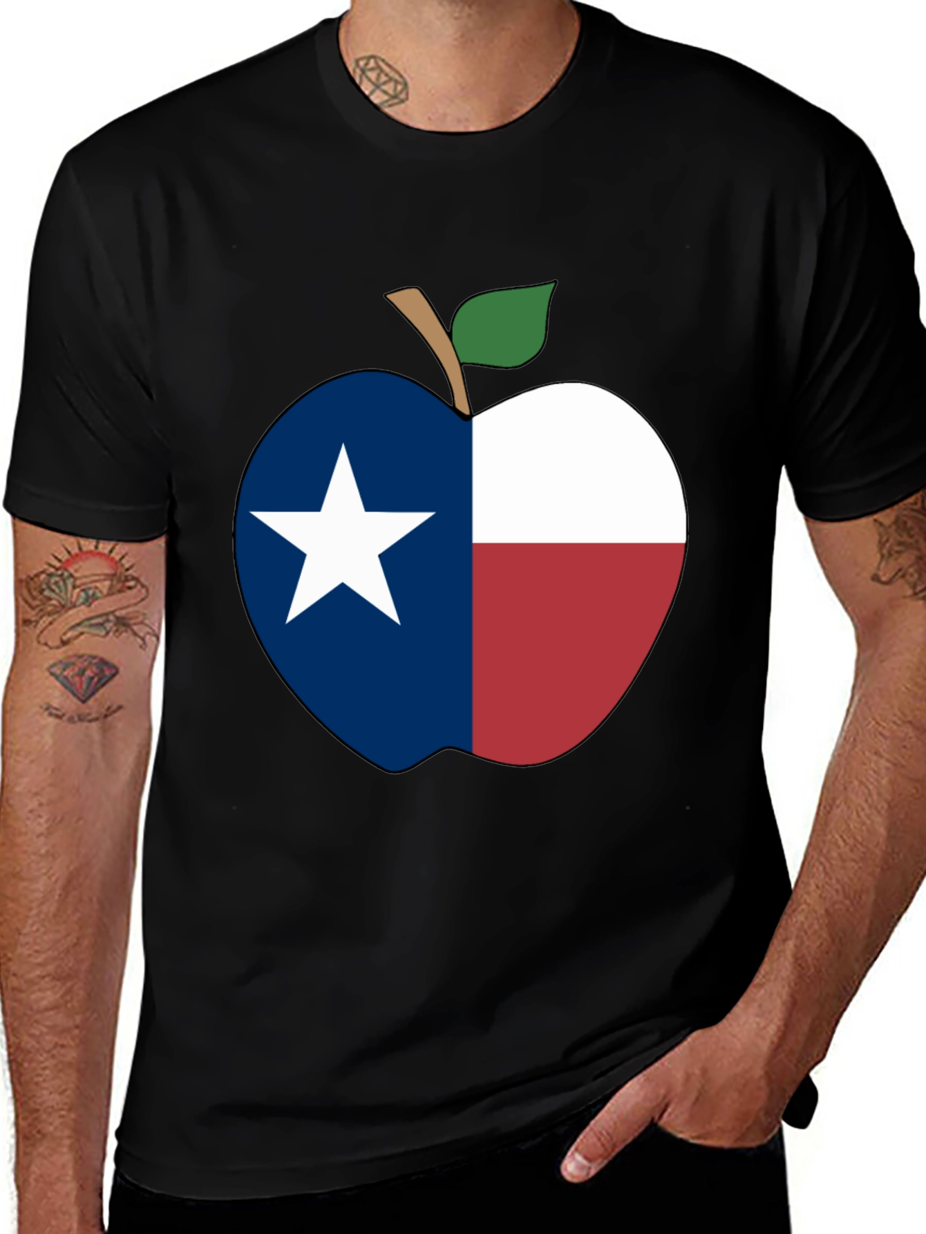 Texas Apple T-Shirt - Lone Star State Pride