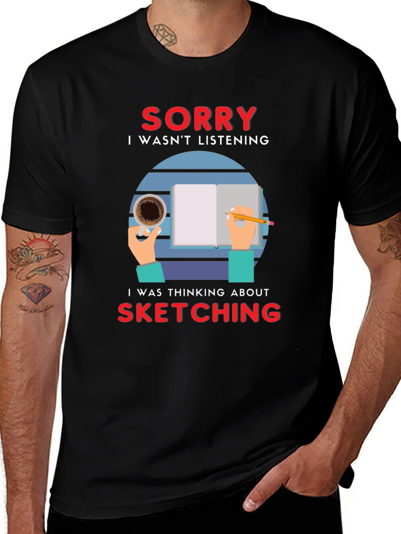 Variant 30 of Sketching Minded Tee