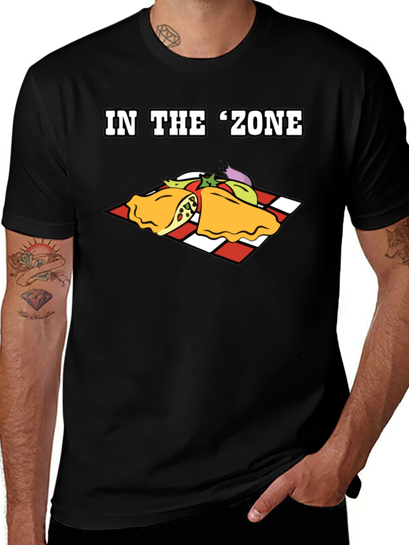 Variant 25 of In the Zone T-Shirt Food Empanada Design