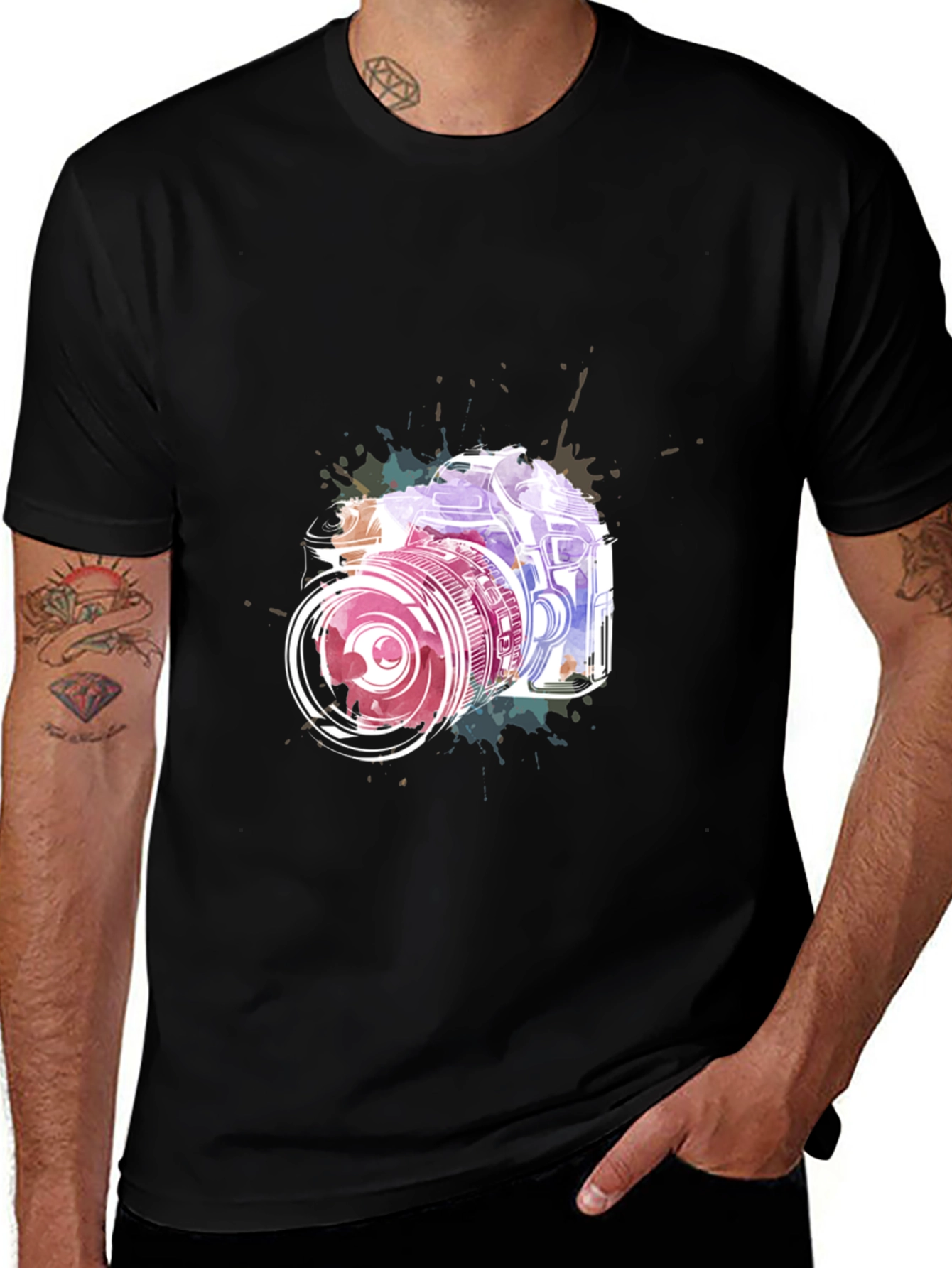 Variant 18 of Camera Graphic Tee - Photographer's Style