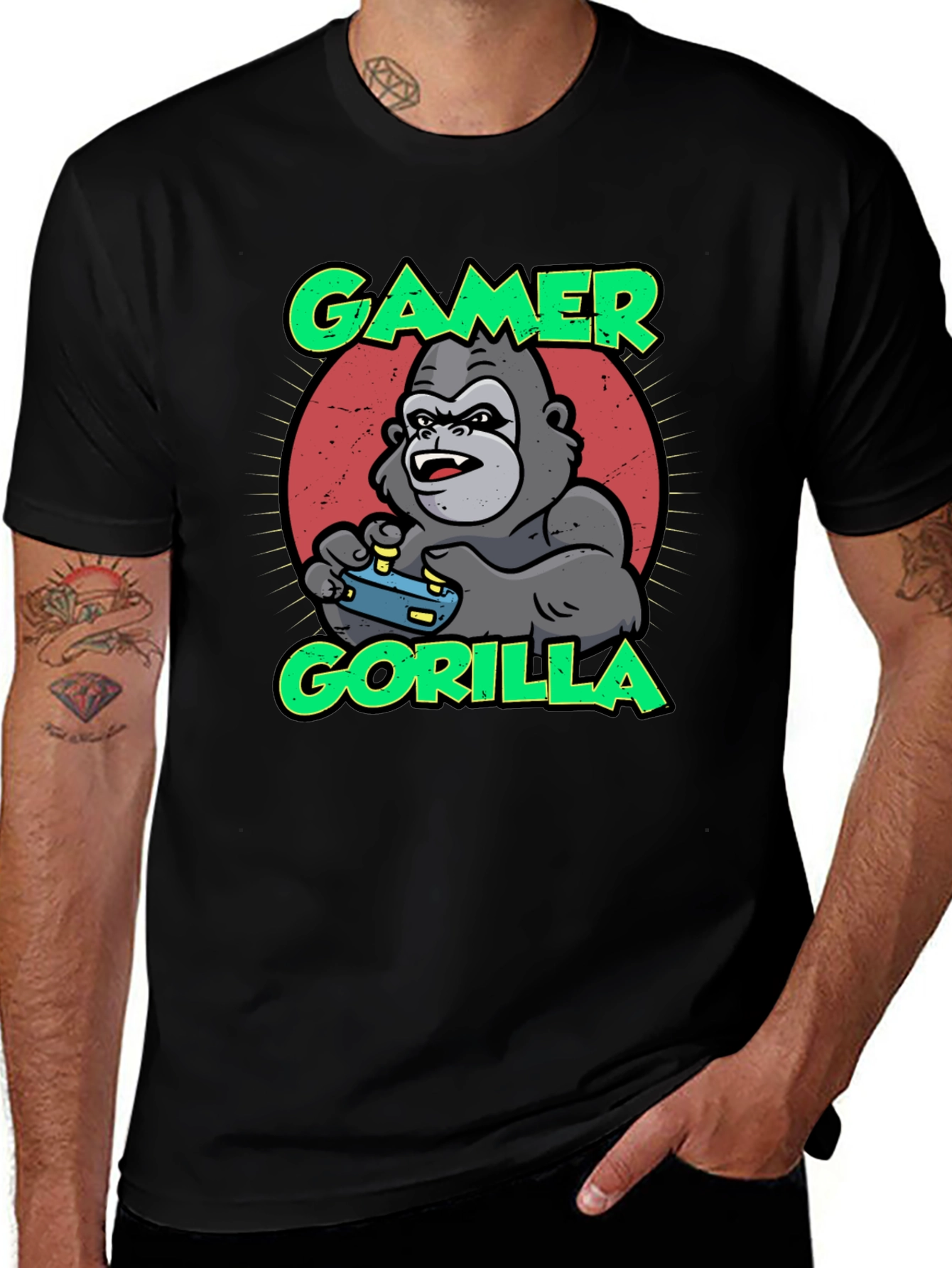 Variant 8 of Gamer Gorilla T-Shirt - Funny Gaming Apparel