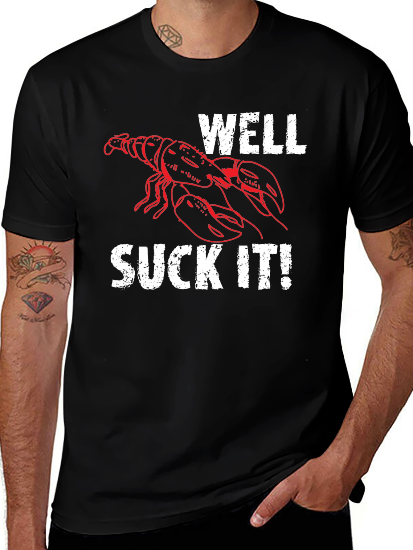 Variant 24 of Well Suck It! Lobster Graphic Tee