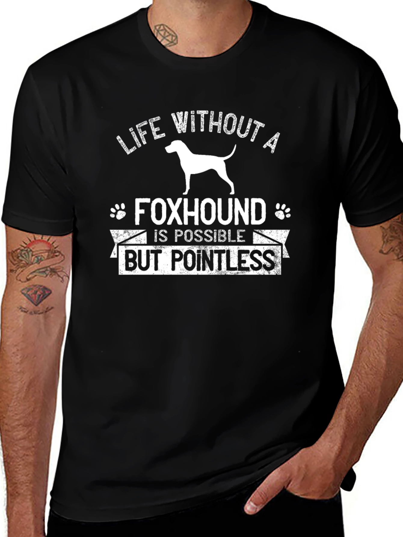 Variant 3 of Foxhound Dog T-Shirt - Life Without a Foxhound