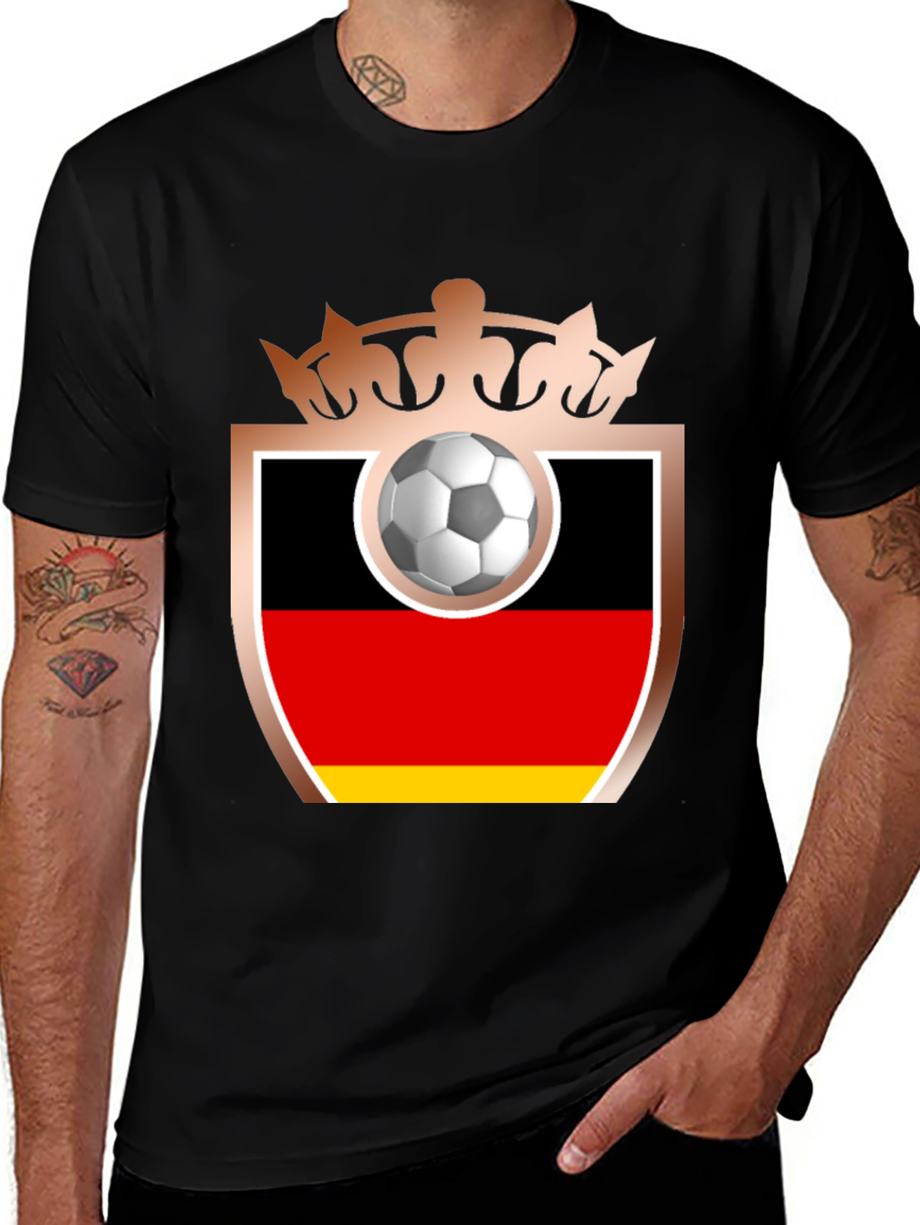 Variant 6 of Germany Soccer Crest T-Shirt