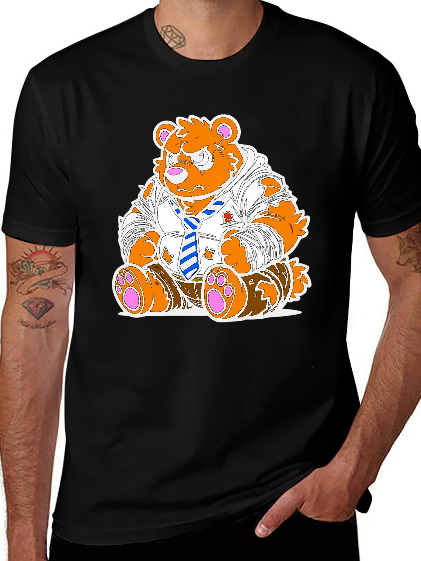 Variant 21 of Grumpy Bear T-Shirt - Unique Cartoon Design