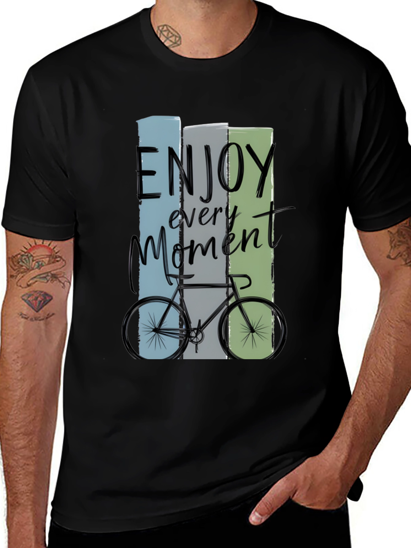Variant 19 of Enjoy Every Moment Bike Graphic T-Shirt