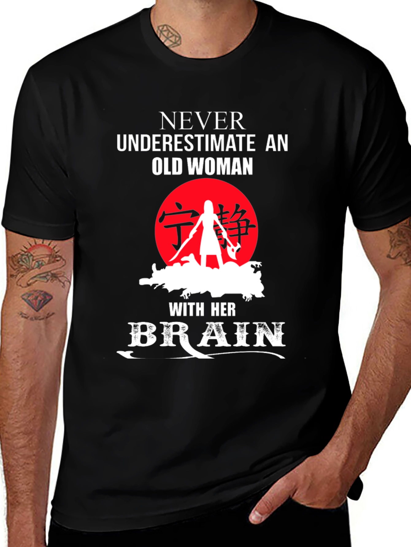 Variant 3 of Never Underestimate Old Woman T-Shirt
