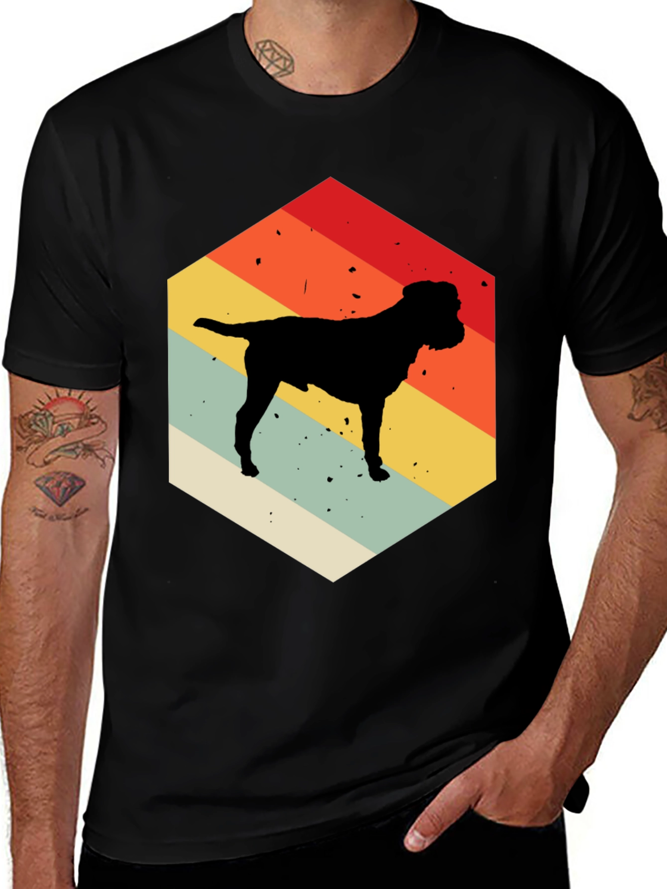 Variant 15 of Retro Dog Silhouette T-Shirt