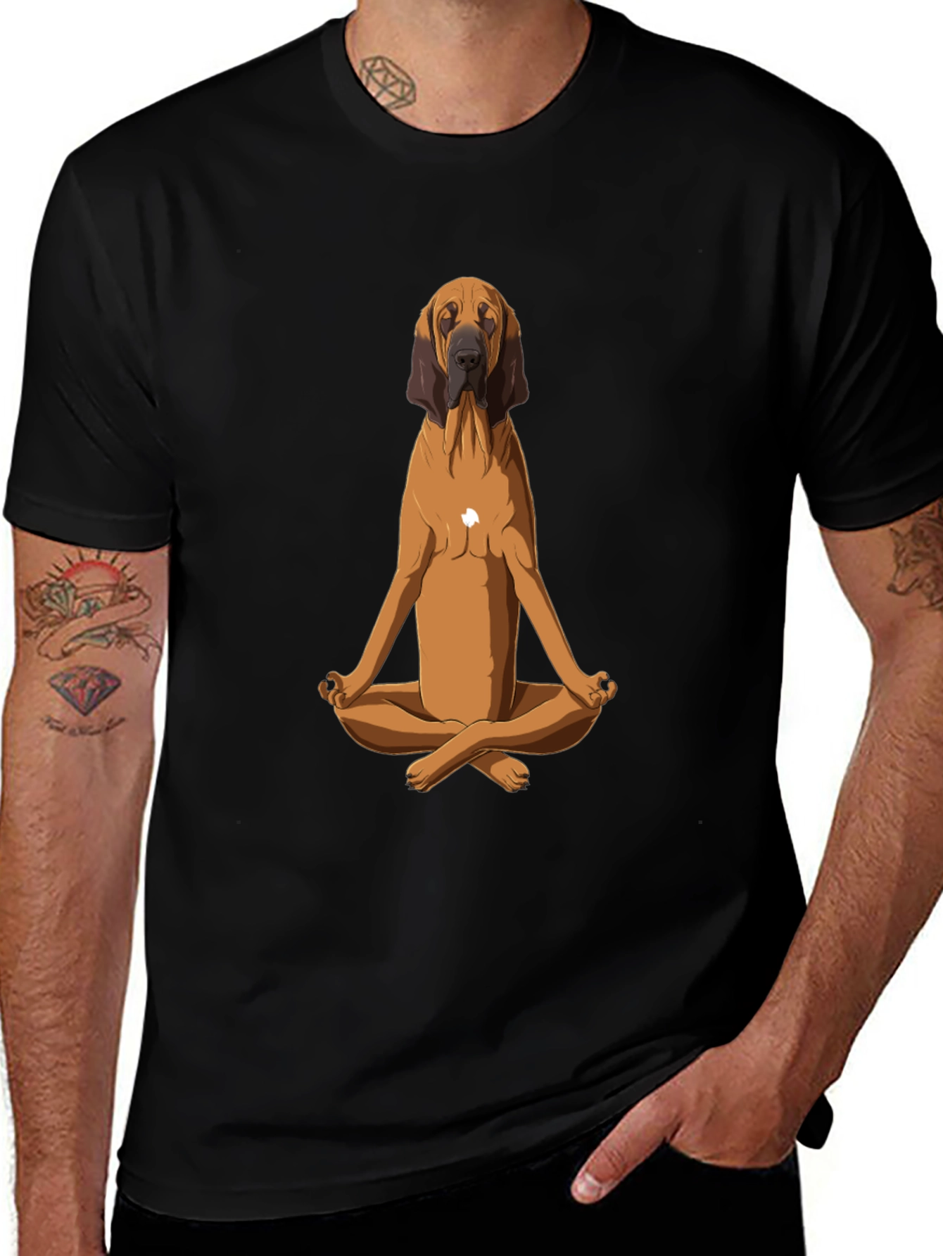 Variant 23 of Meditating Dog Graphic Tee