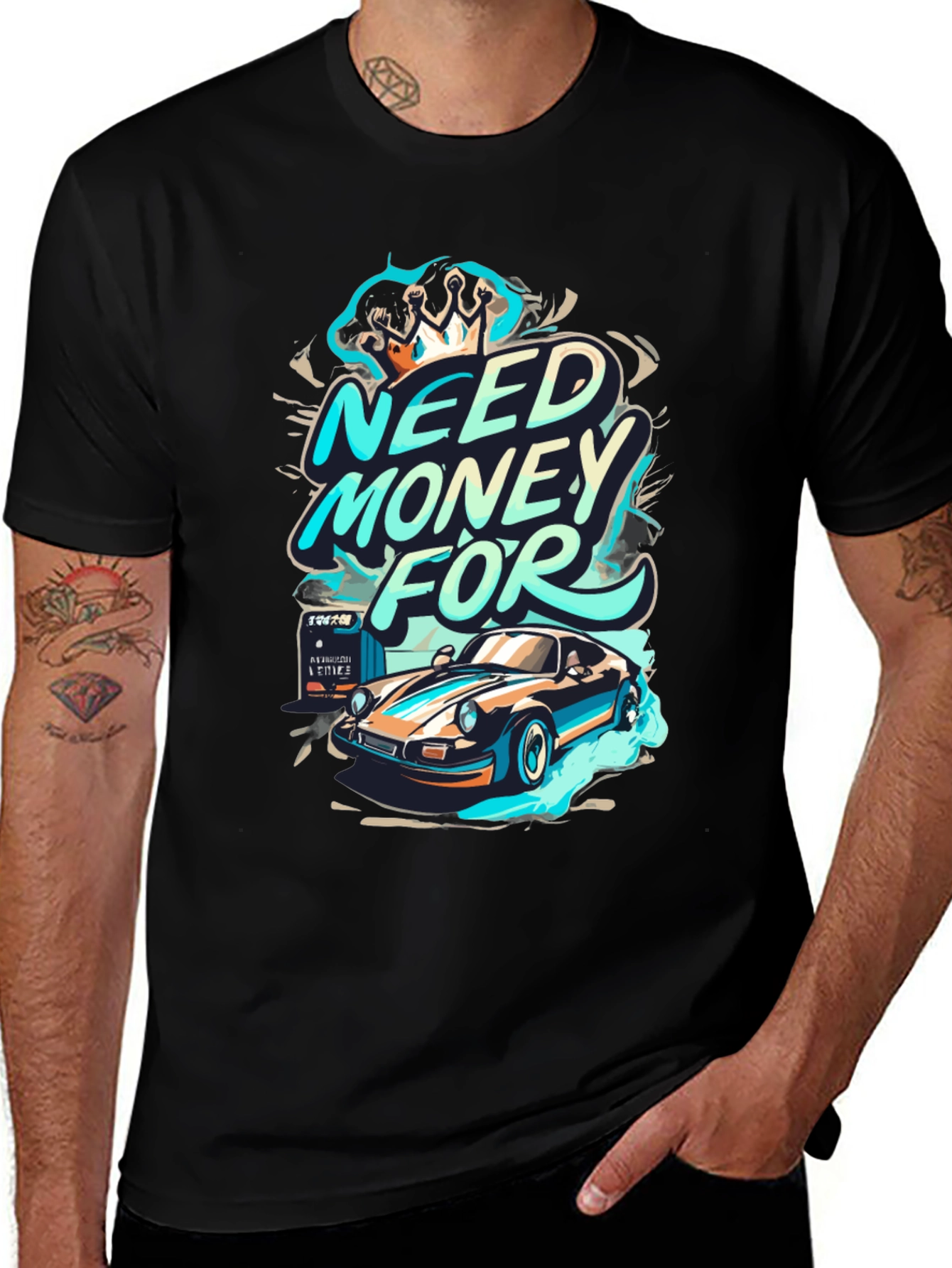 Variant 28 of Need Money for Cars T-Shirt
