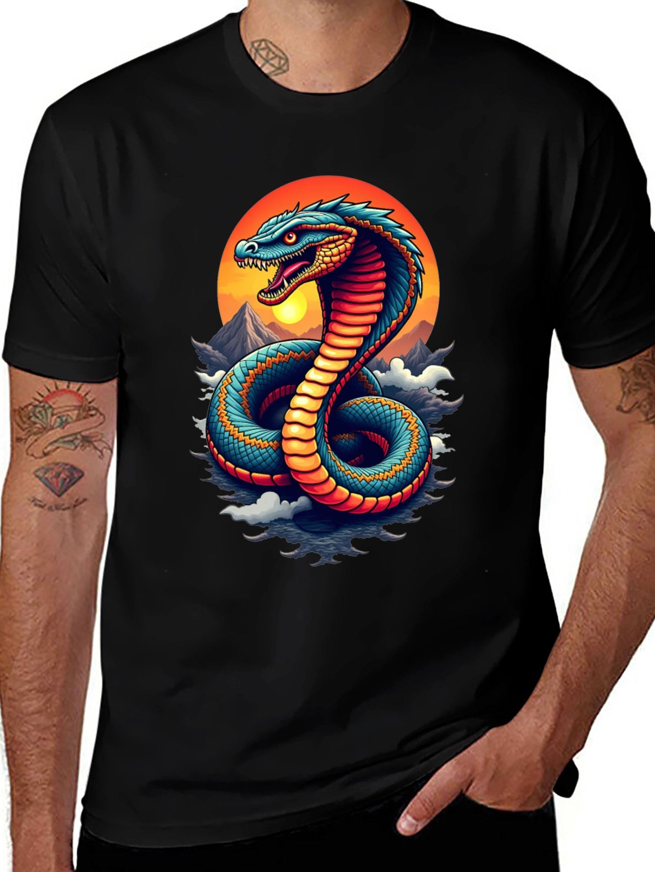 Cobra T-Shirt: Majestic Snake Design