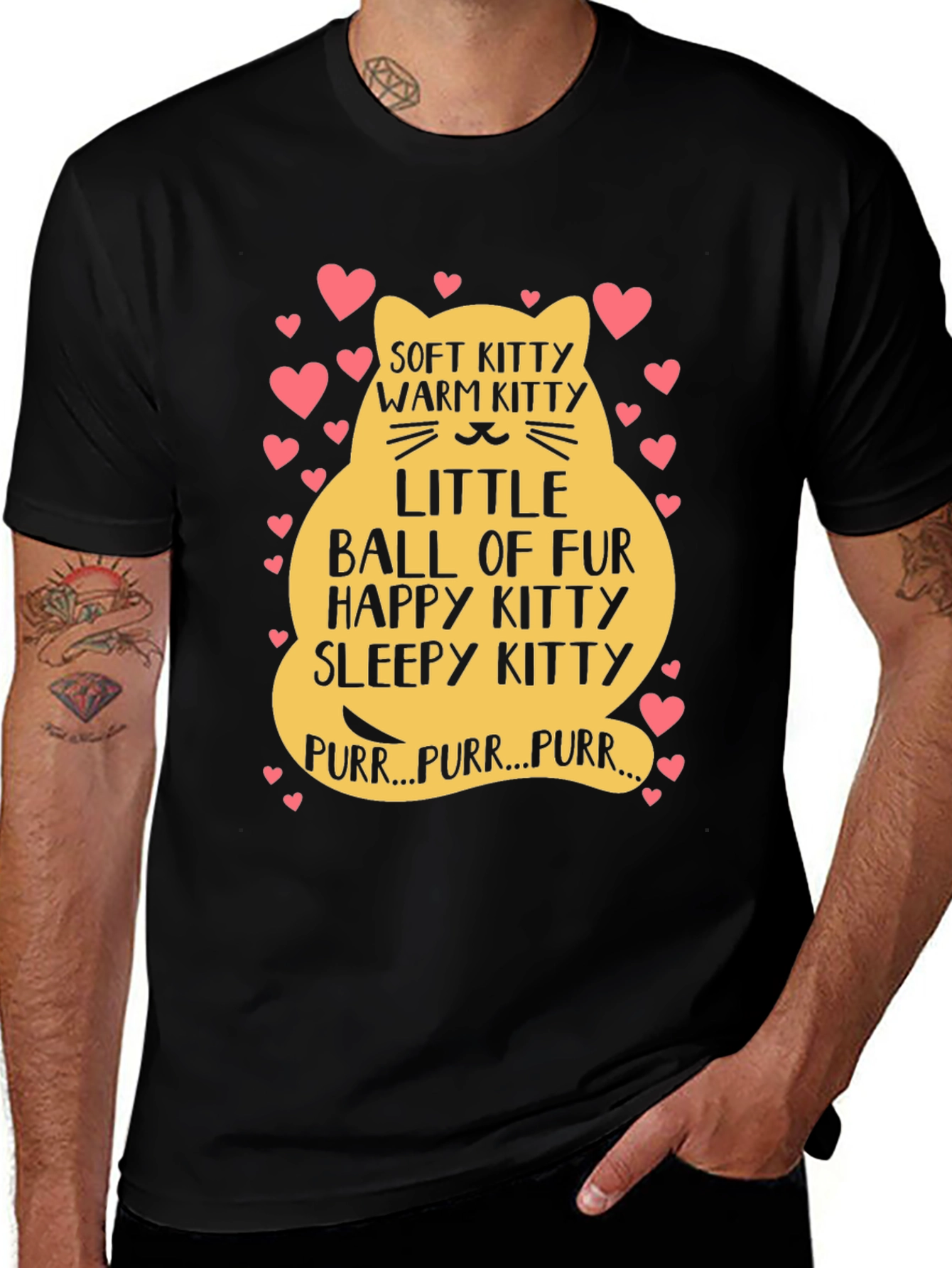 Variant 19 of Cute Kitten Ball of Fur Graphic Tee