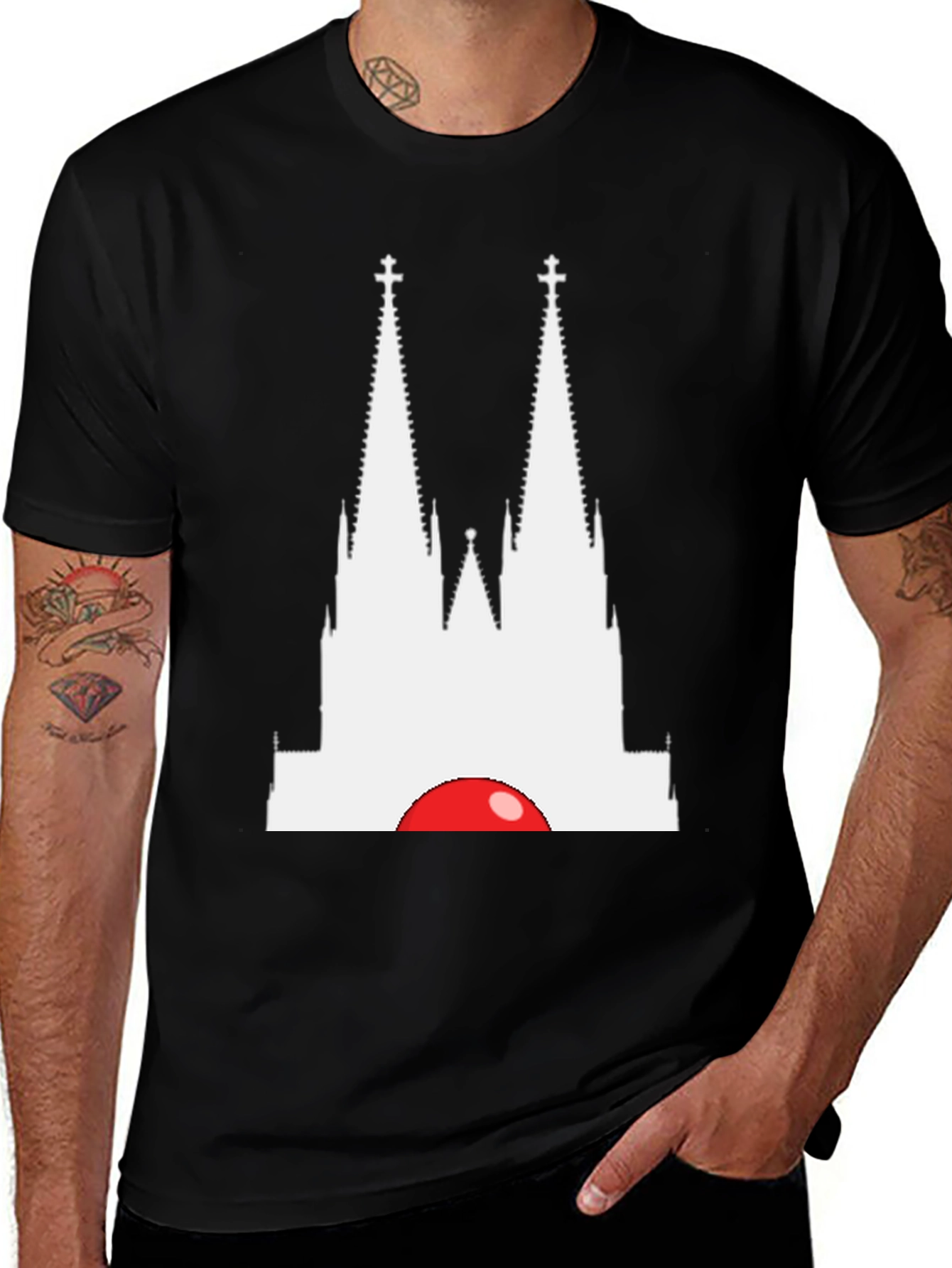Variant 17 of Cologne Cathedral Graphic Tee - Modern Fit
