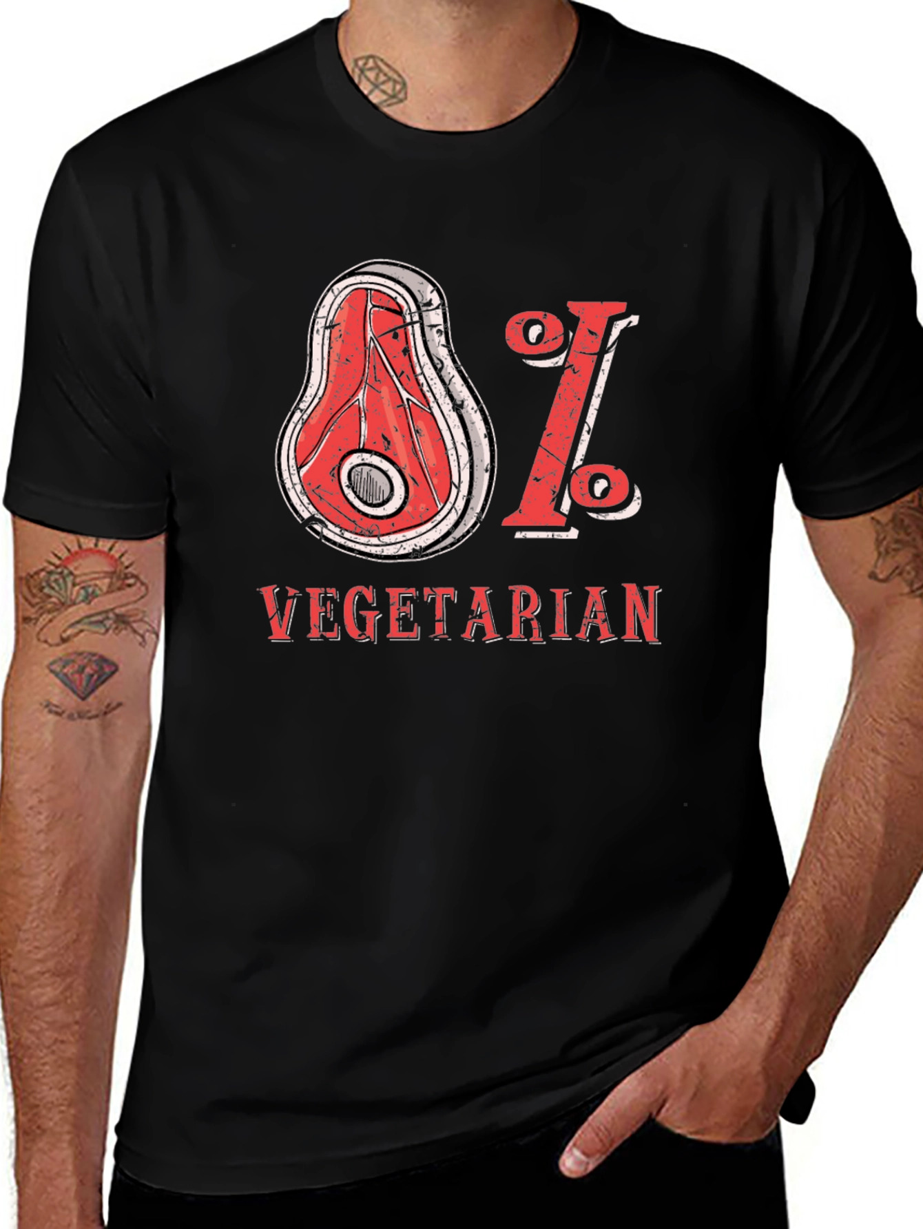 Variant 18 of 81% Vegetarian Graphic Tee - Humor T-Shirt