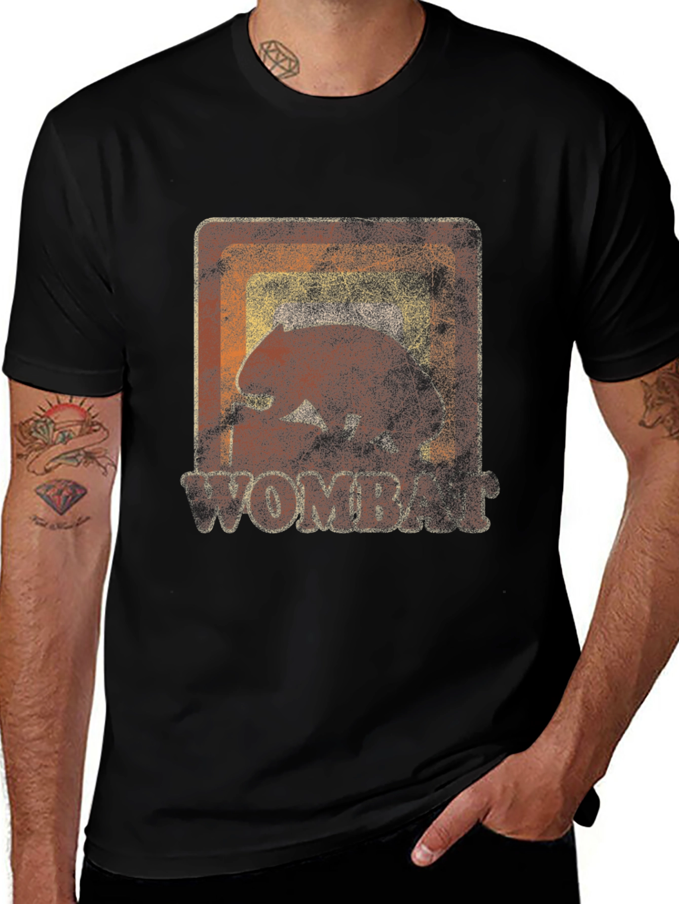 Variant 13 of Vintage Wombat T-Shirt - Retro Animal Tee