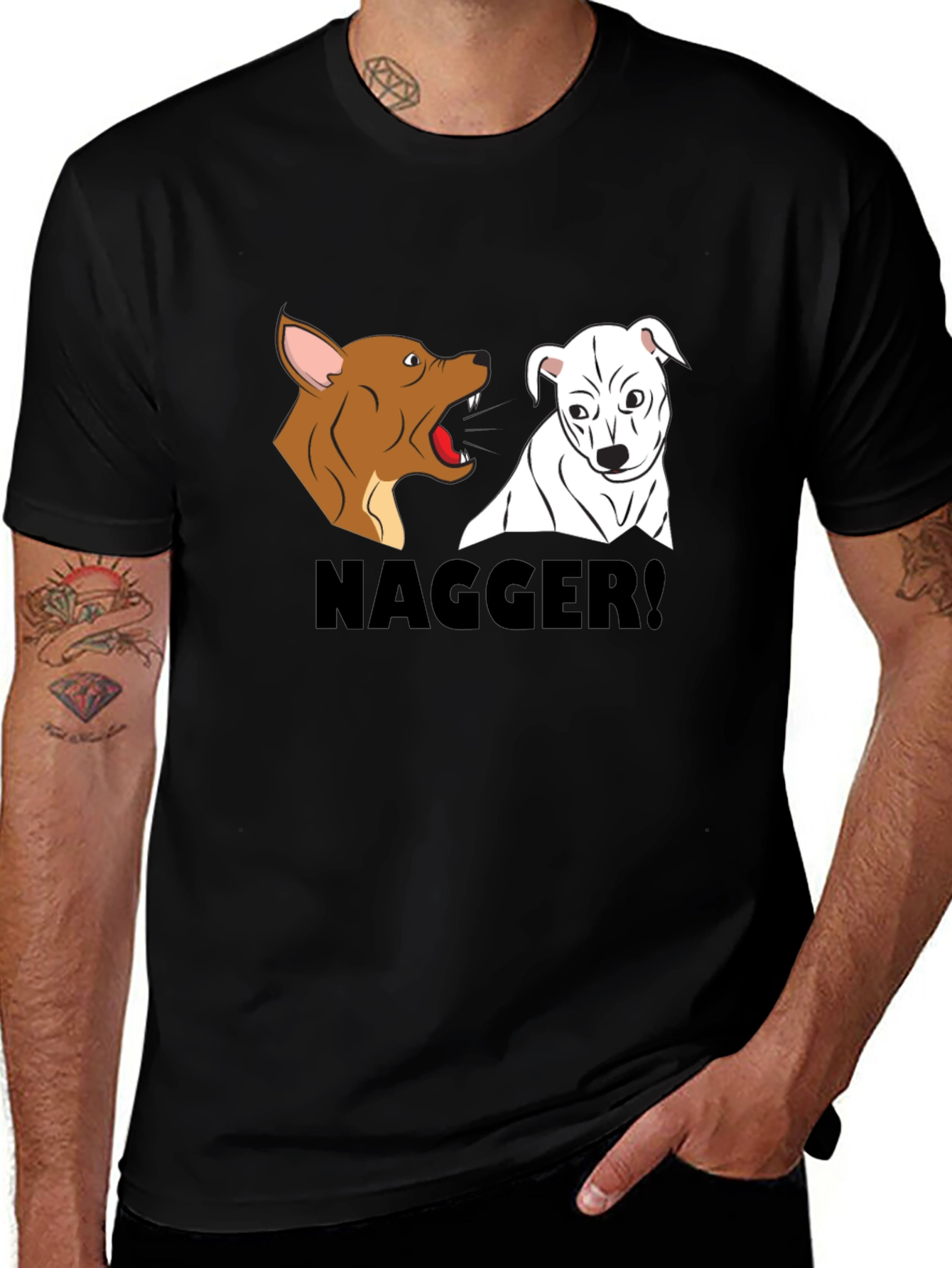 Variant 10 of NAGGER! Graphic Tee - Funny & Edgy Humor T-Shirt