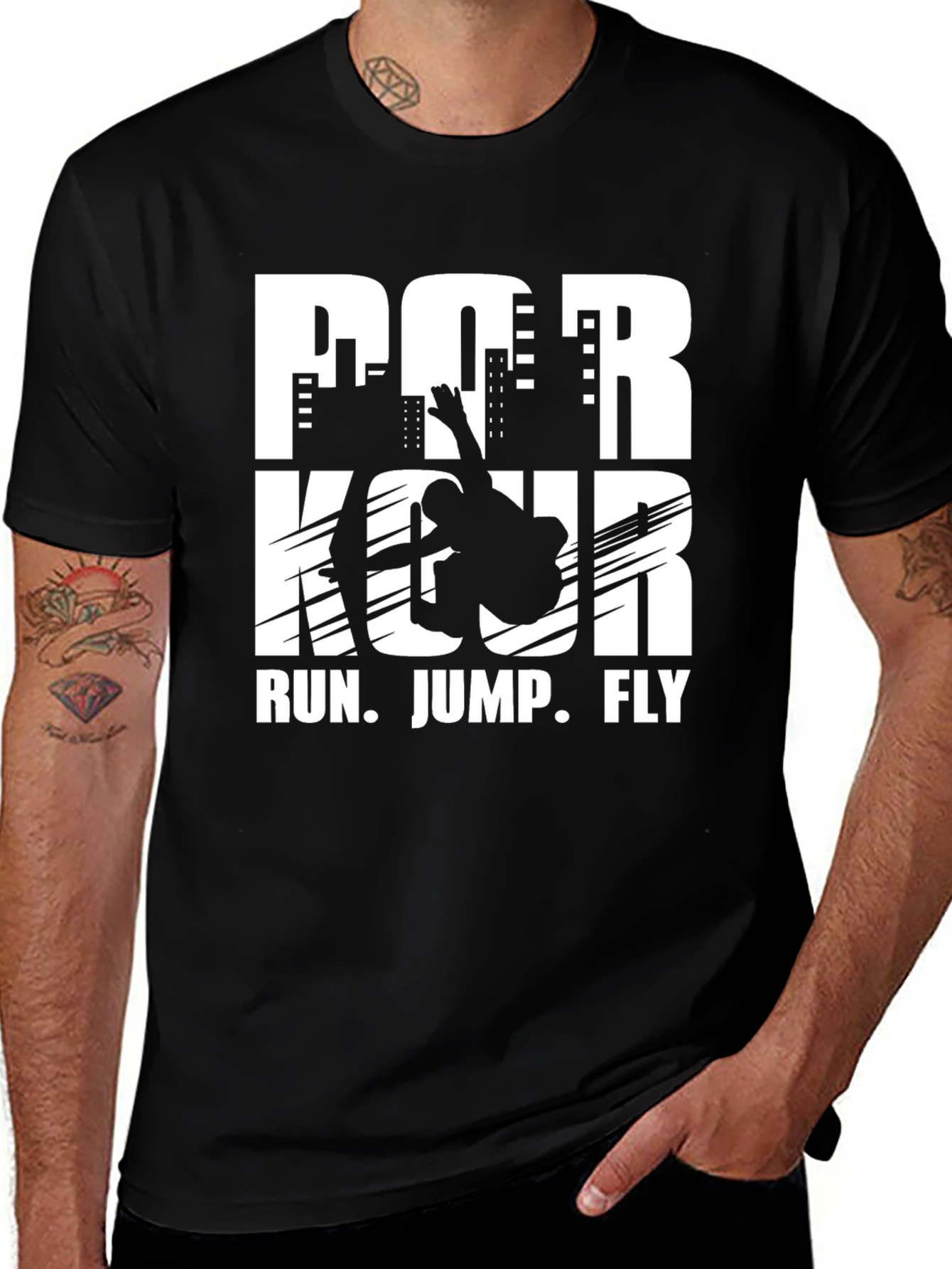 Variant 17 of Parkour Run Jump Fly T-Shirt