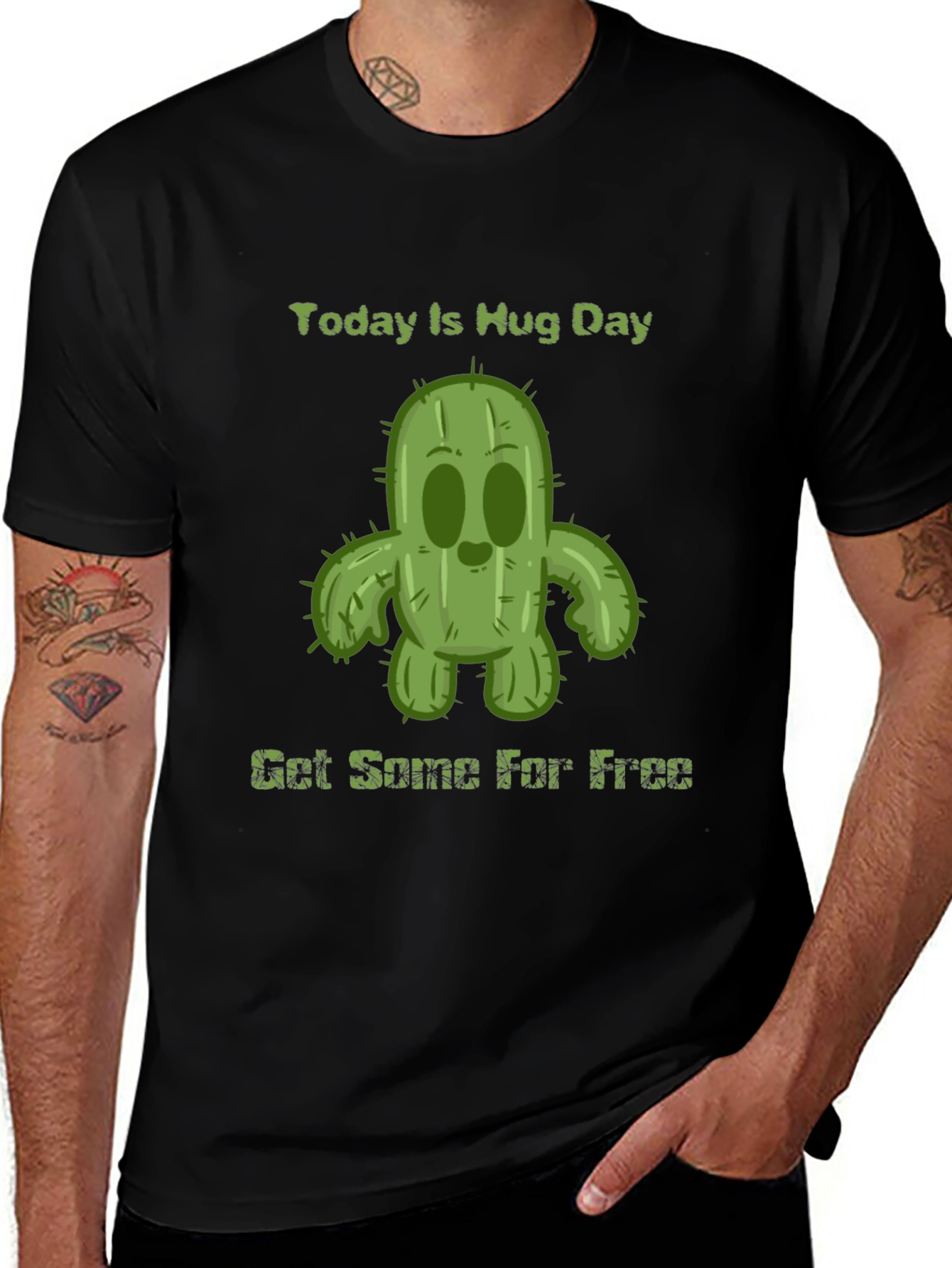 Variant 23 of Today Is Hug Day Cactus T-Shirt