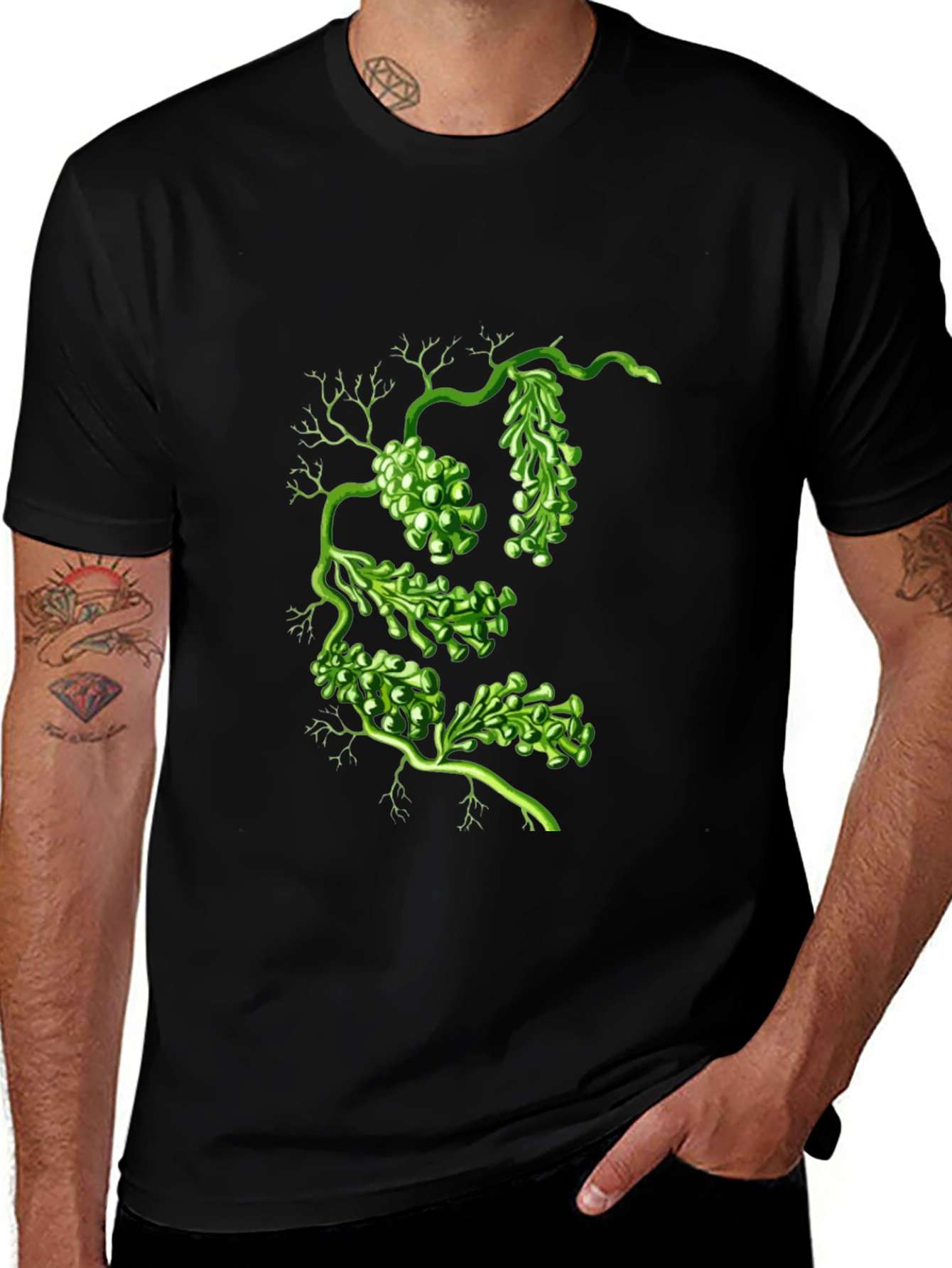 Variant 16 of Botanical Green Algae Graphic Tee