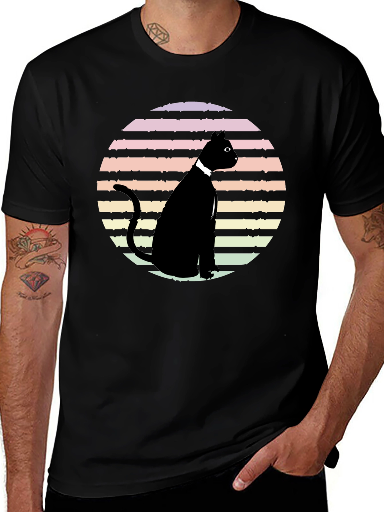 Variant 25 of Cool Cat Silhouette T-Shirt
