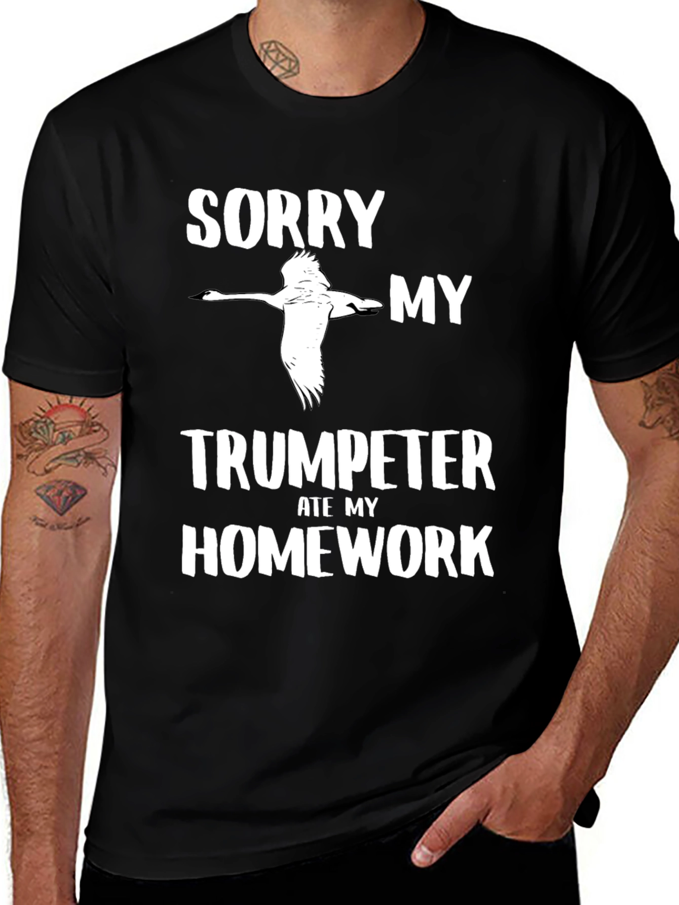 Variant 17 of Sorry My Trumpeter Ate My Homework T-Shirt