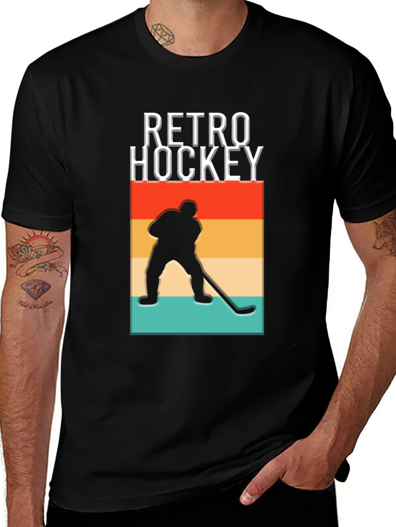 Variant 28 of Retro Hockey Graphic T-Shirt - Stylish and Comfortable