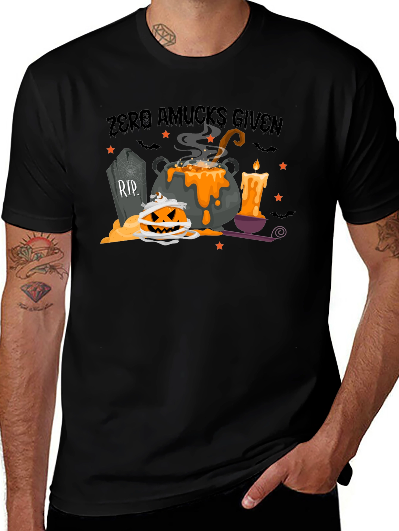 Variant 12 of Zero Amucks Given Halloween T-Shirt