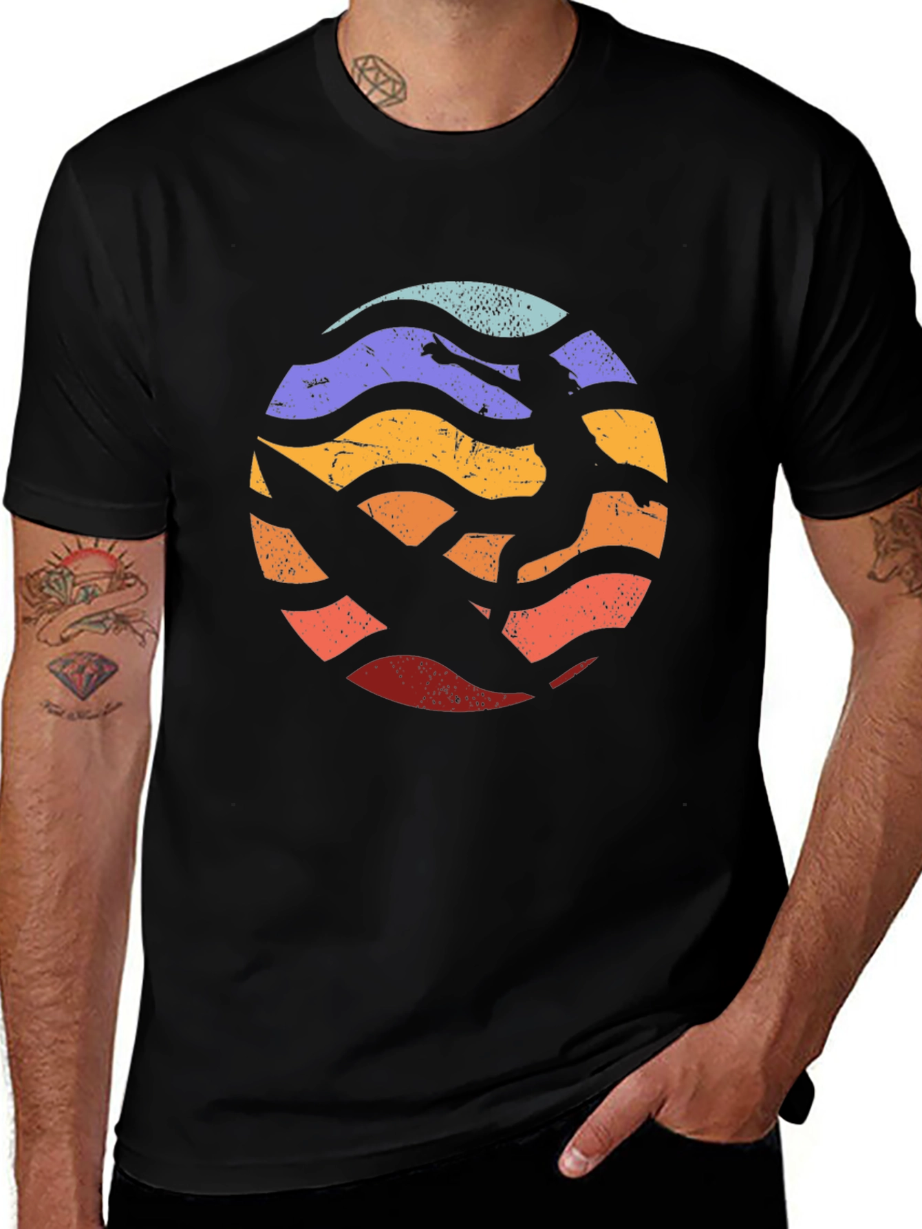 Variant 29 of Retro Surfer T-Shirt - Vintage Wave Design