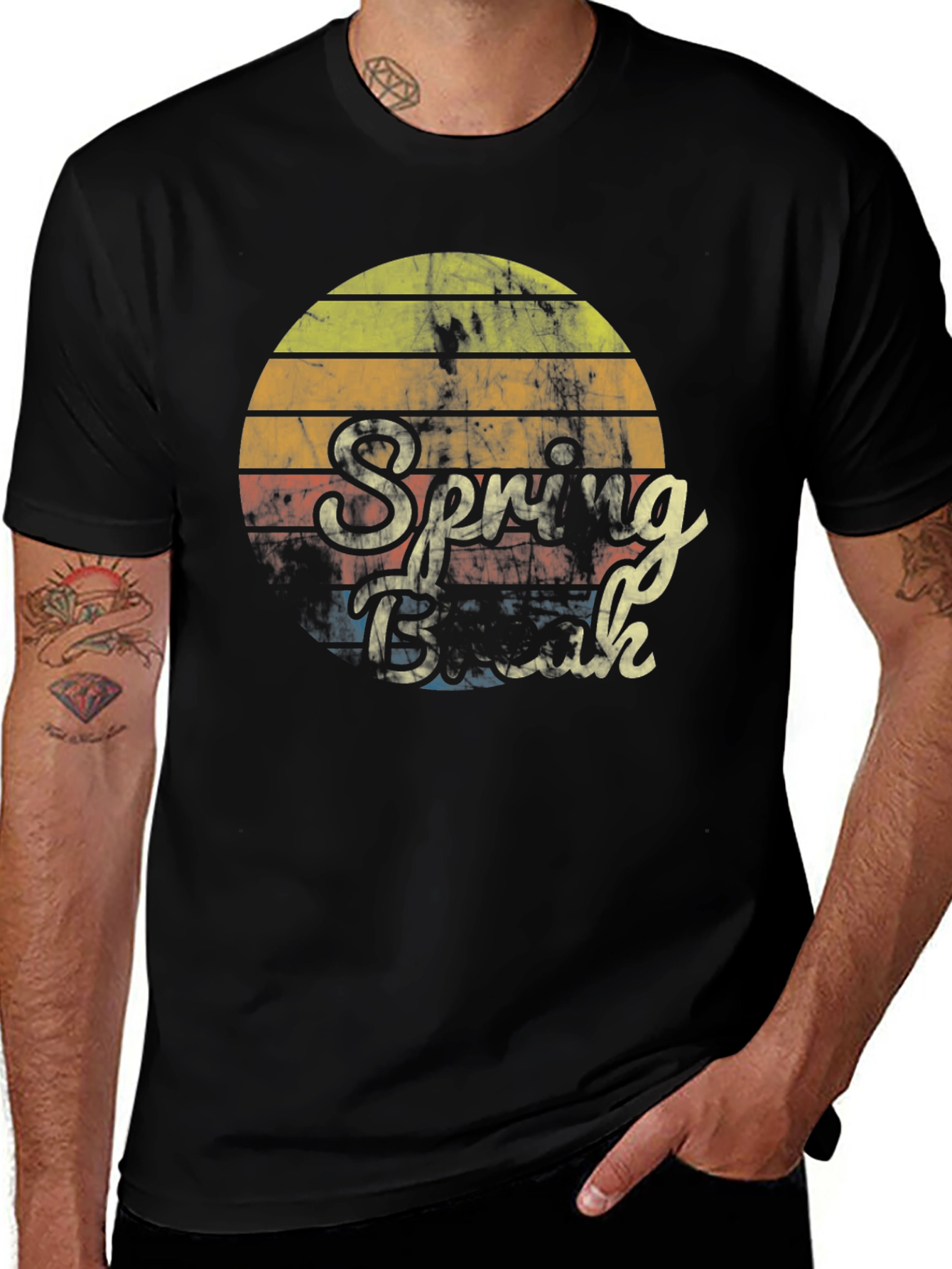 Variant 23 of Retro Spring Break T-Shirt